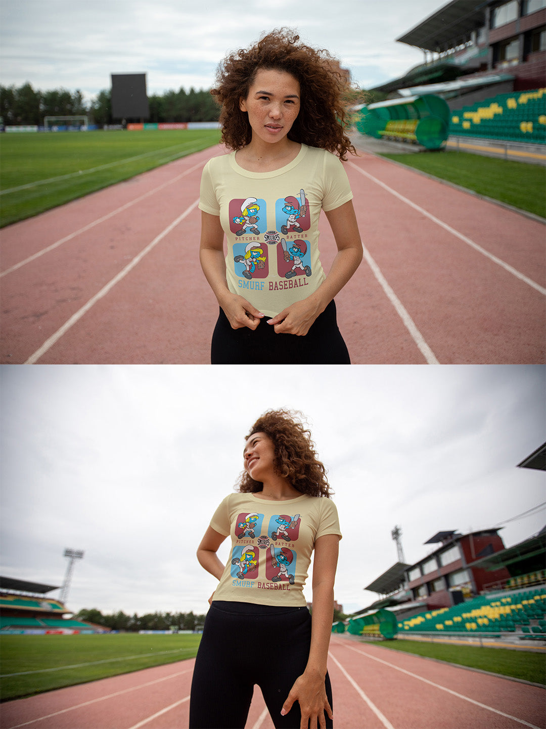 Smurfs Baseball Regular Graphic Tee