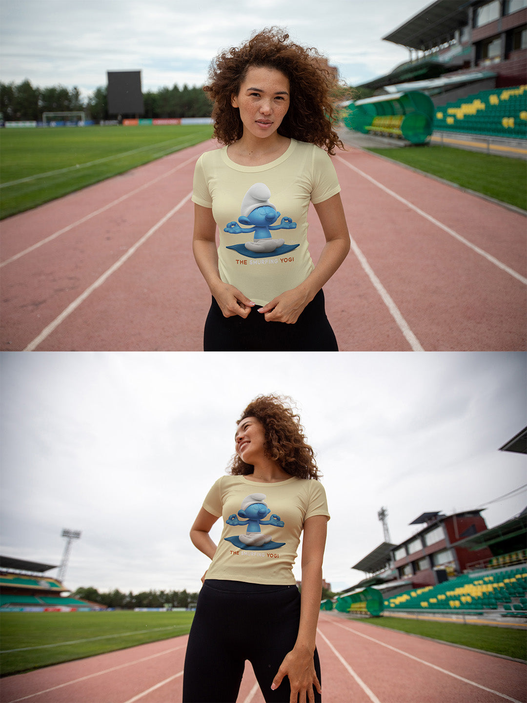 The Smurfing Yogi Regular Graphic Tee