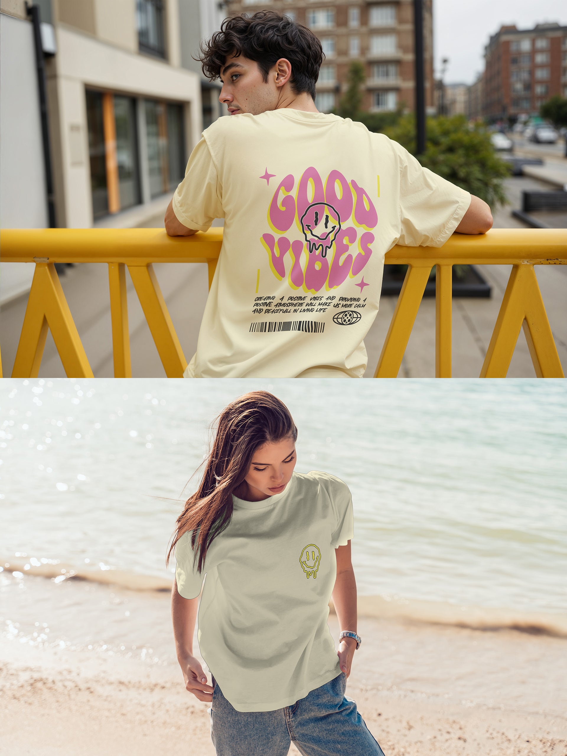 Good Vibes Oversized Tee