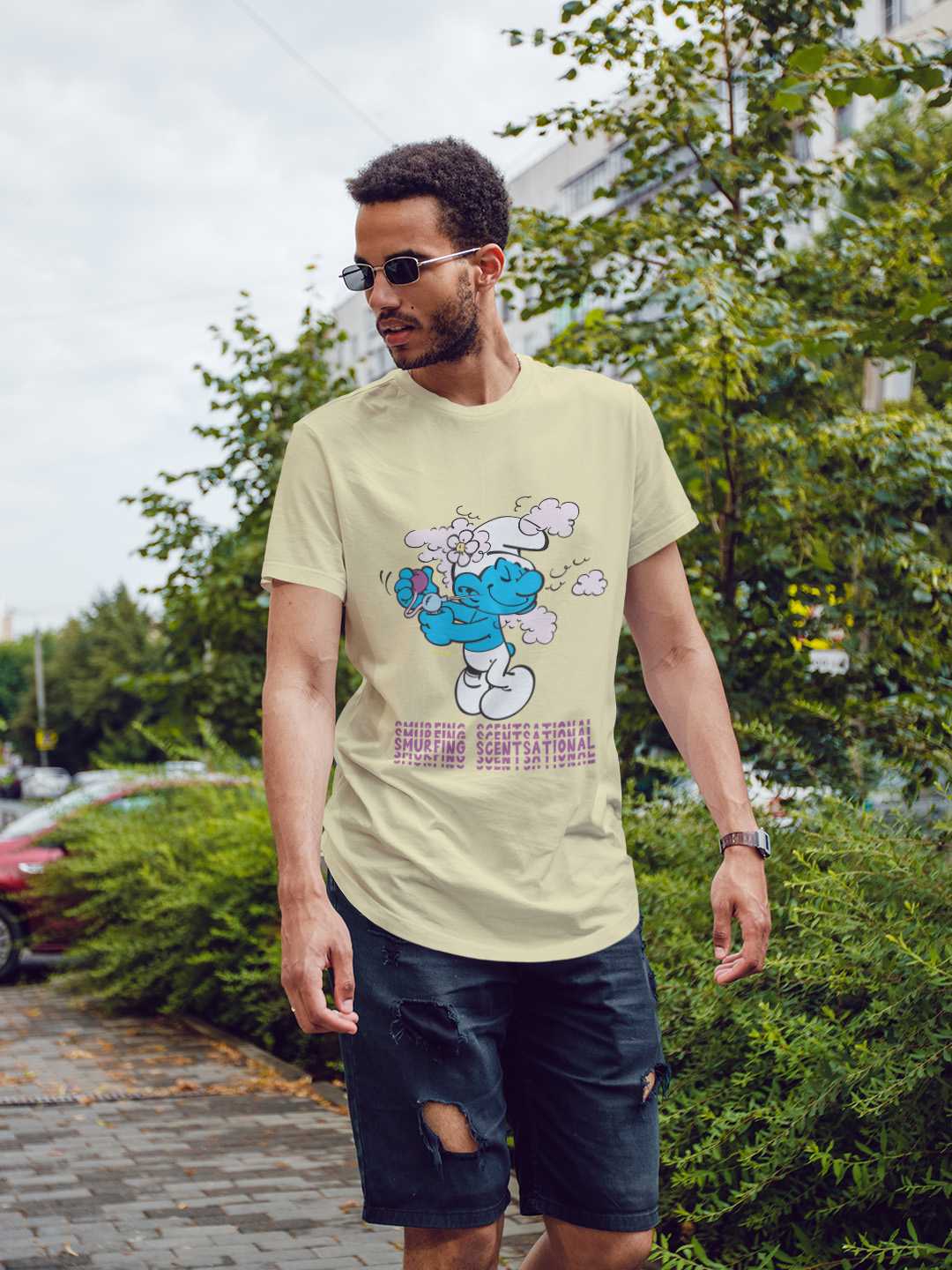 Scentsational Smurfs Regular Graphic Tee