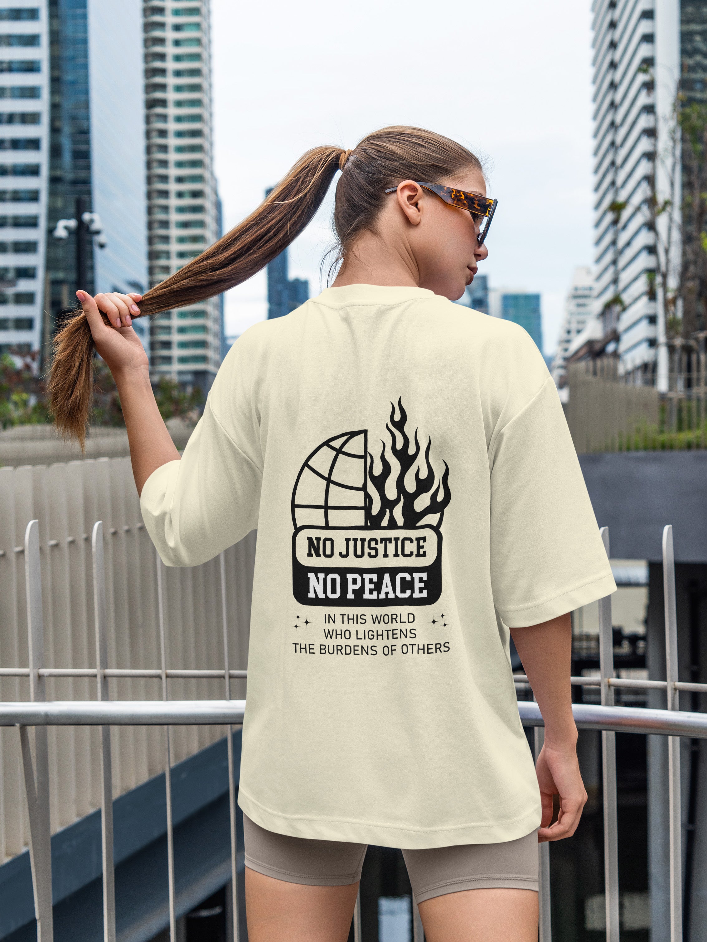 No Justice No Peace Oversized Tee