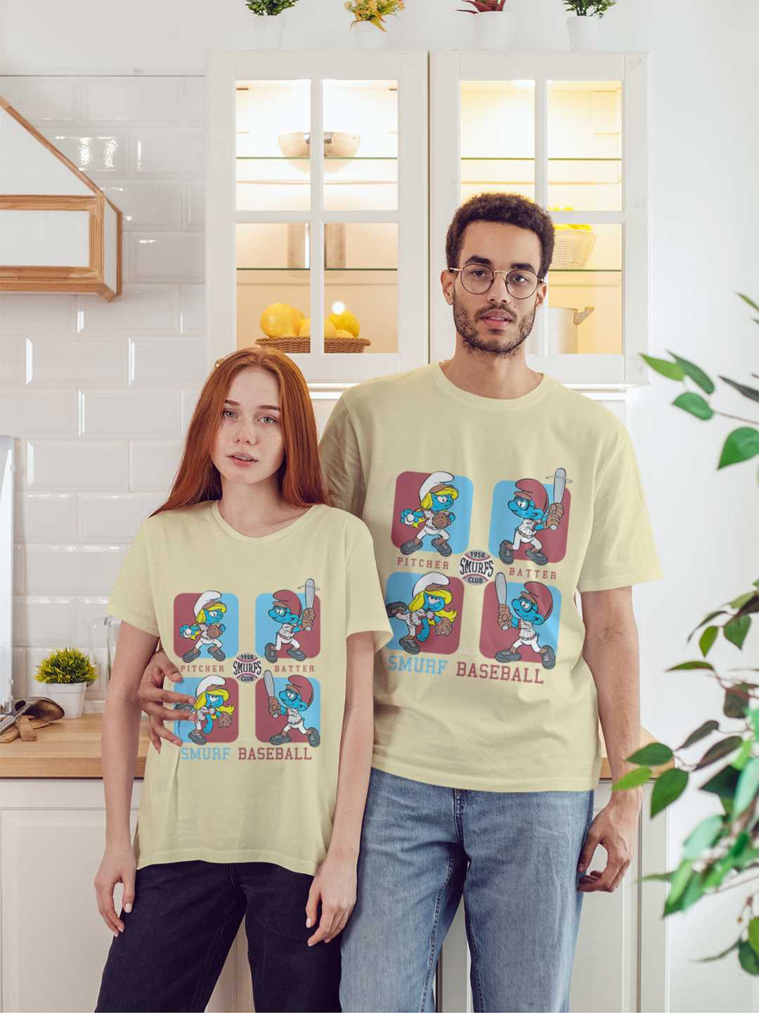 Smurfs Baseball Regular Graphic Tee