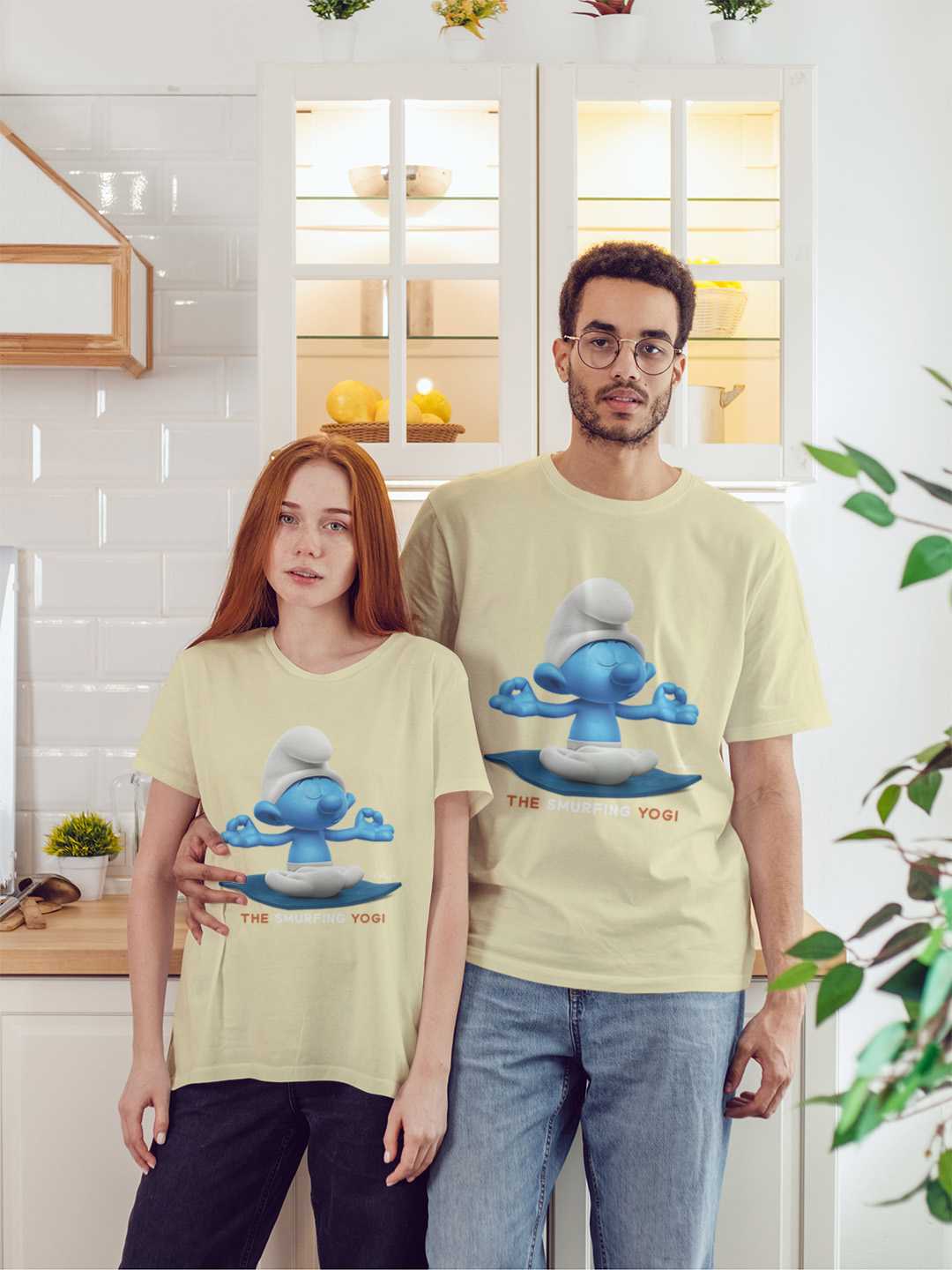 The Smurfing Yogi Regular Graphic Tee