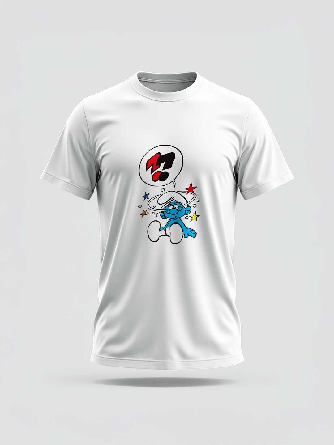 Confused Smurf Regular Graphic Tee