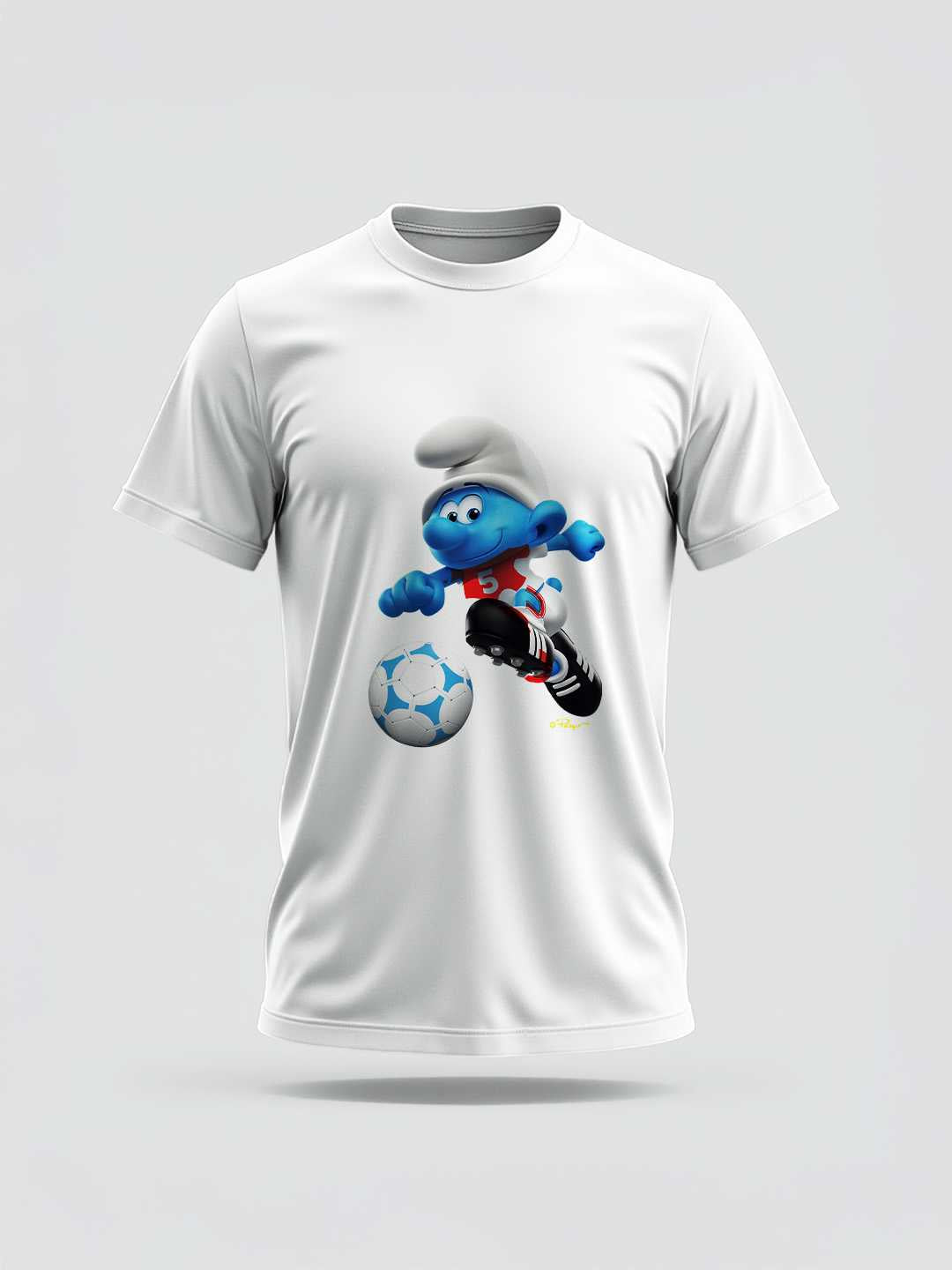 Football Beast Smurf Regular Graphic Tee