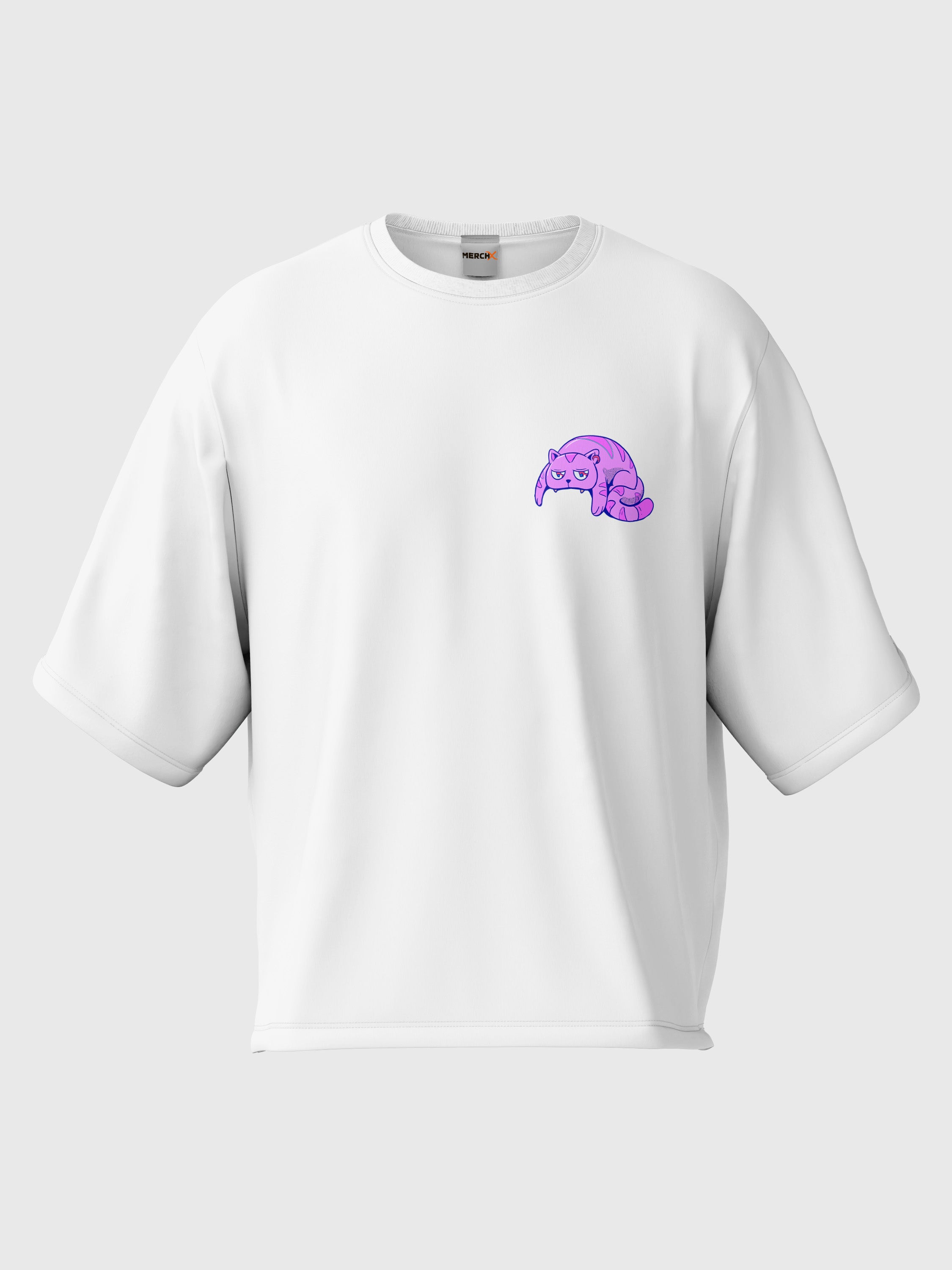 Cat Skull Oversized Tee