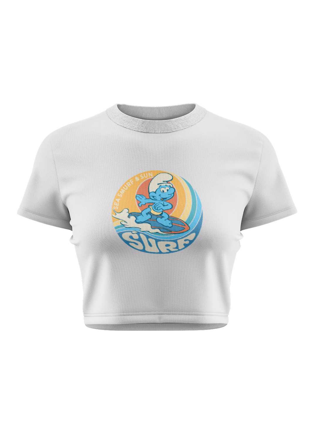 Sea Smurf Graphic Baby Tee