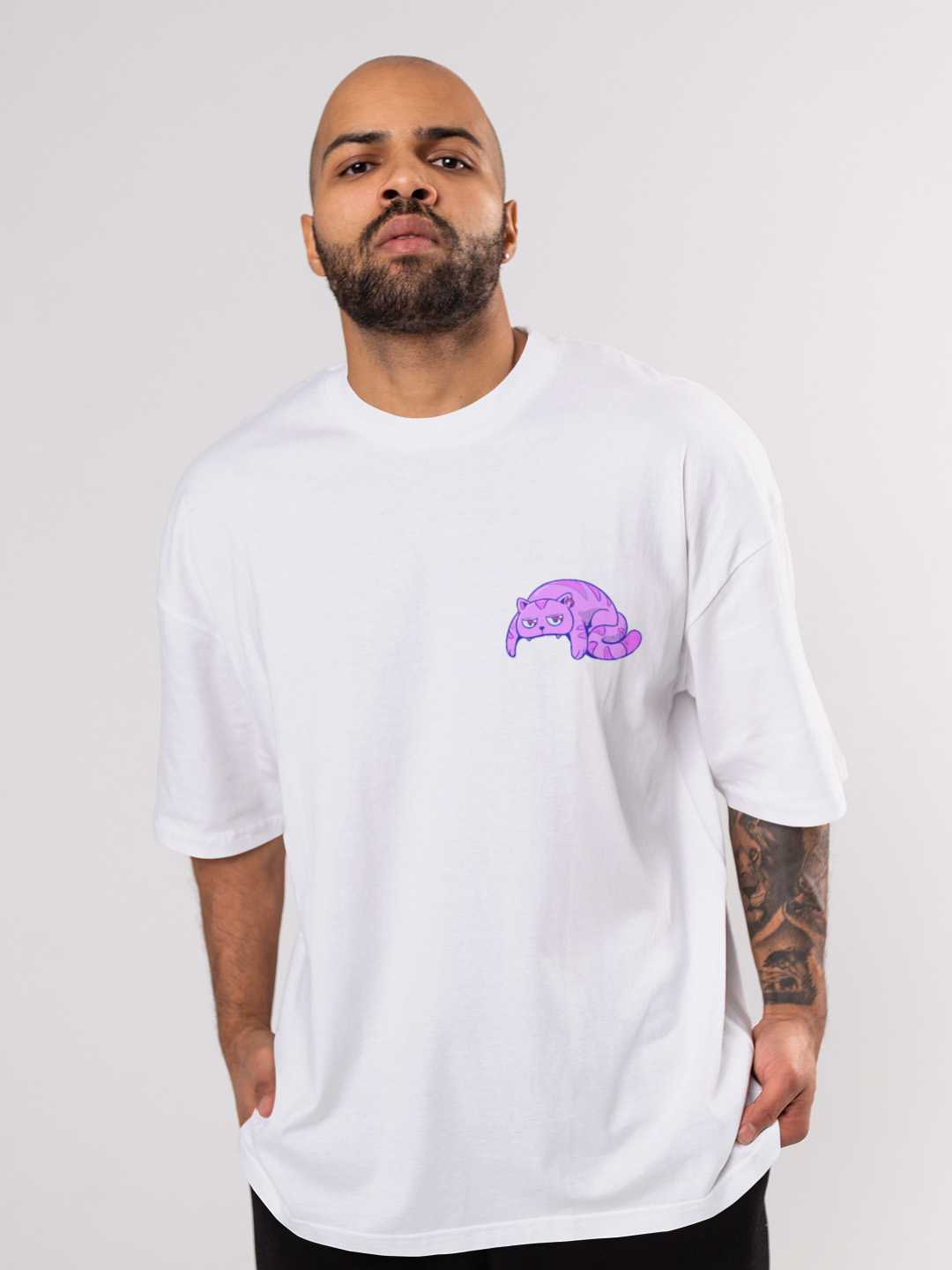 Cat Skull Oversized Tee
