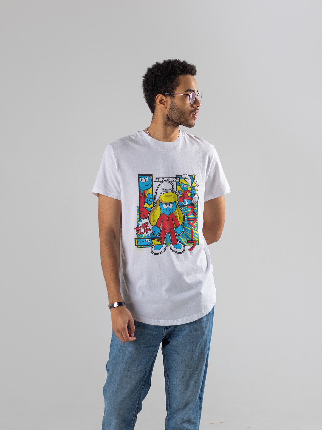 Smurfette Cute Kung Fu - Smurfs Regular Graphic Tee