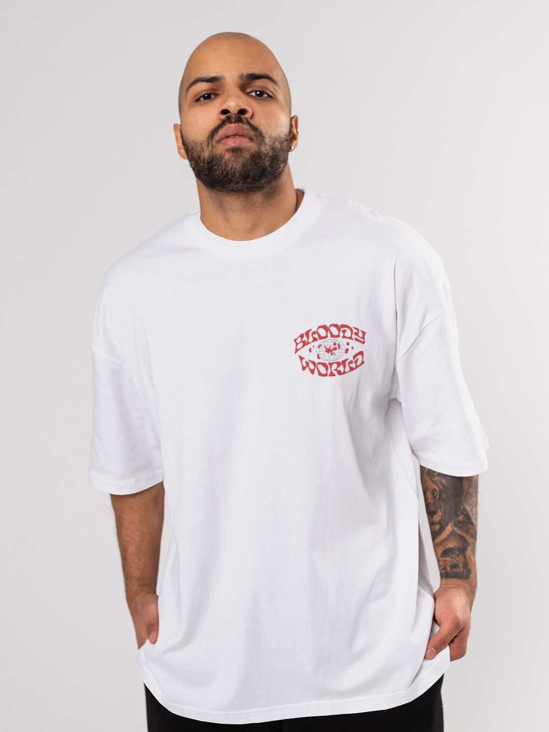 Bloody World Oversized Tee