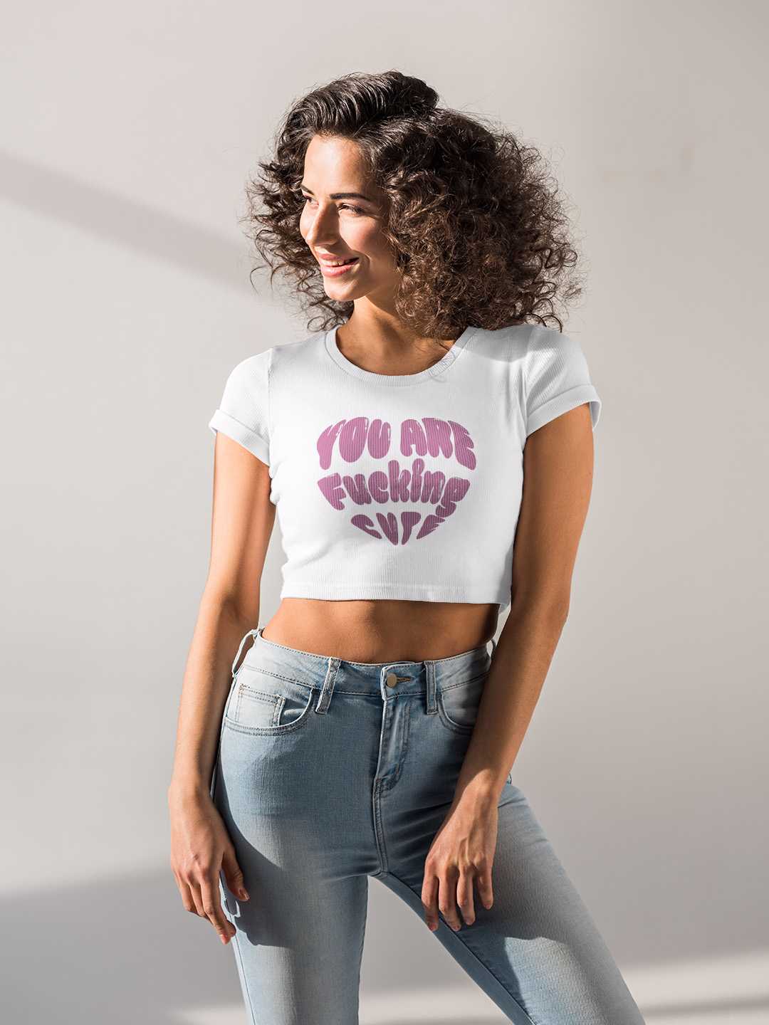 You are Fu** Cute Graphic Baby Tee