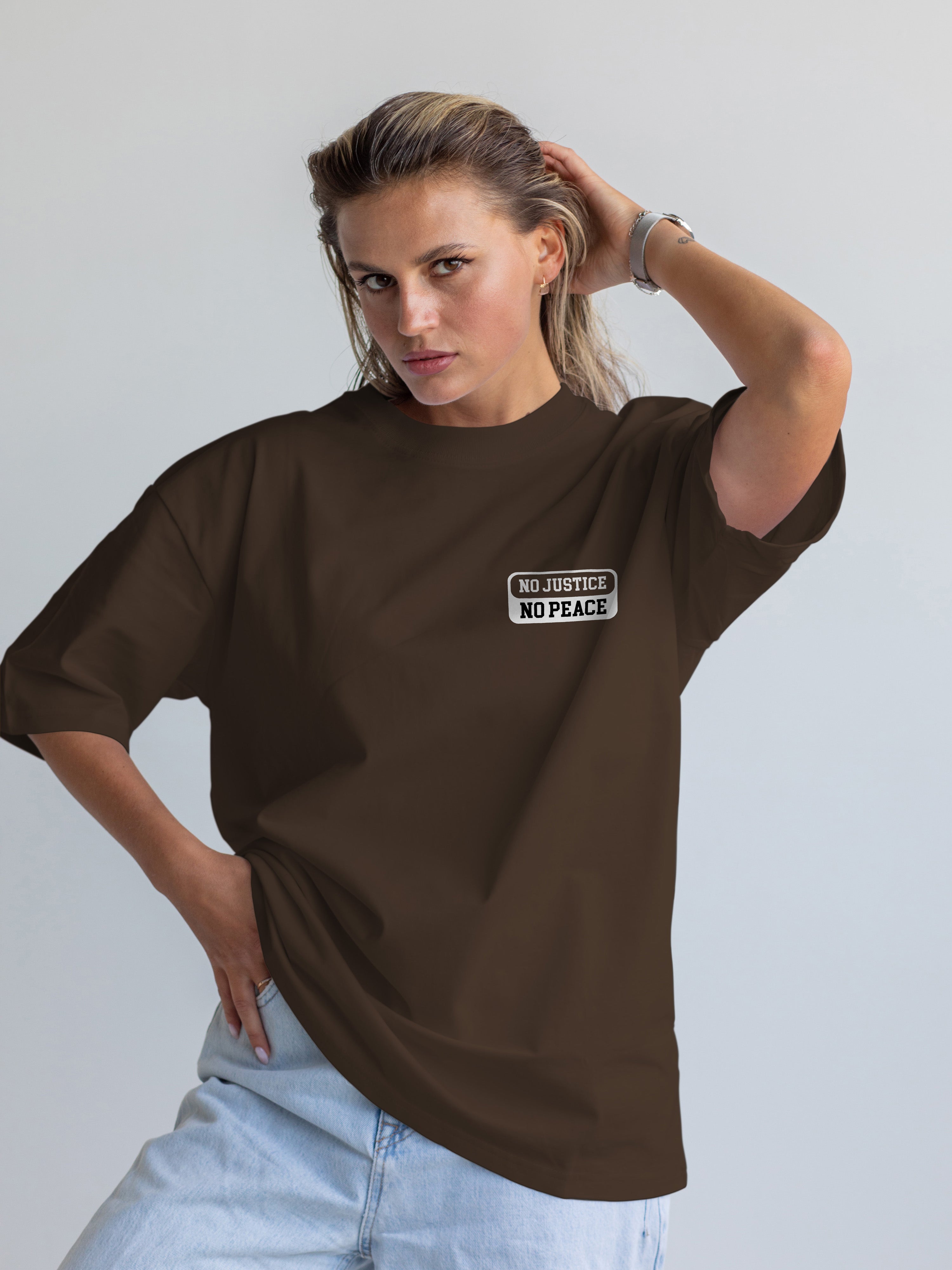 No Justice No Peace Oversized Tee