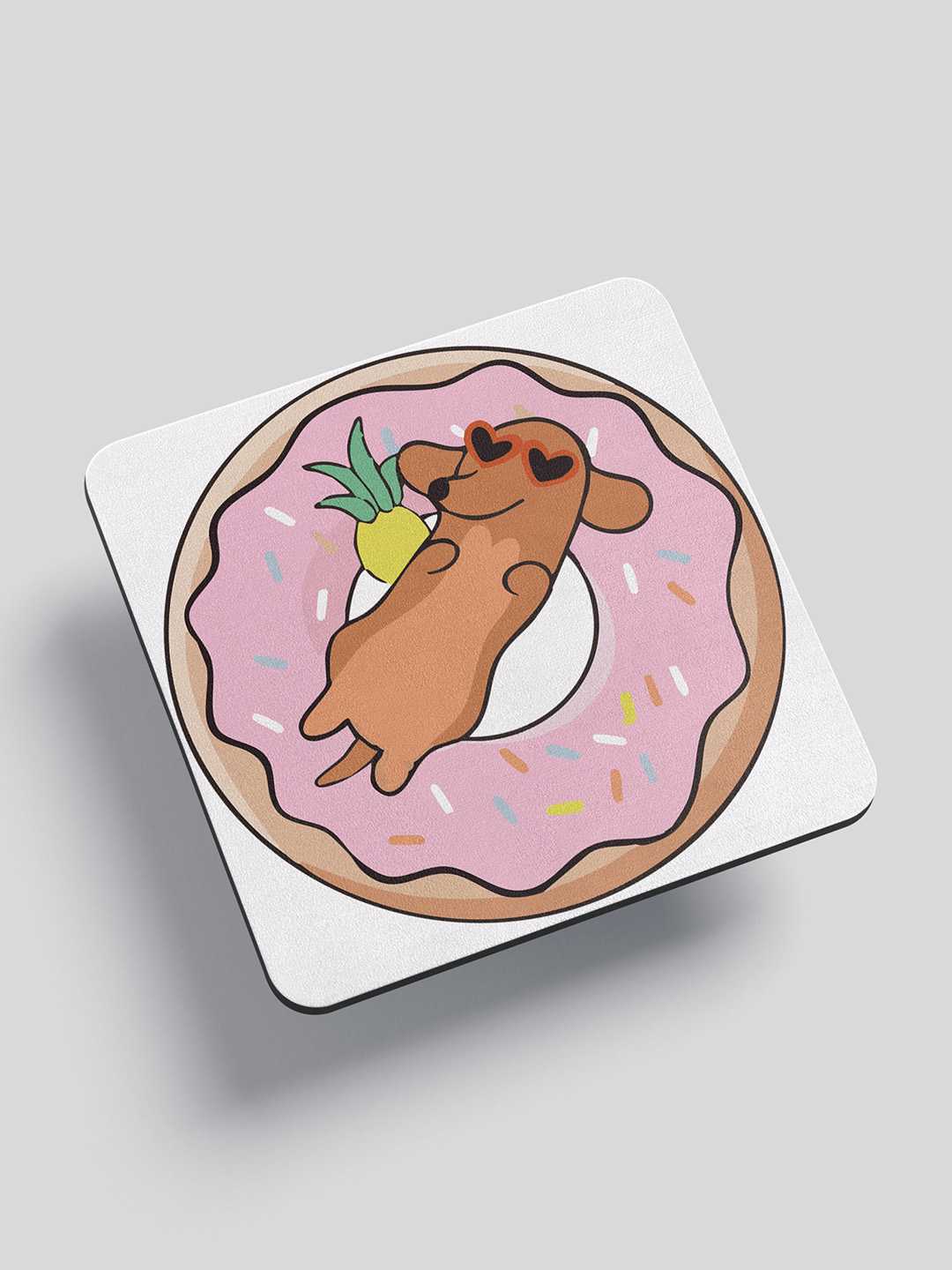 Chilling Dog Graphic Fridge Magnet