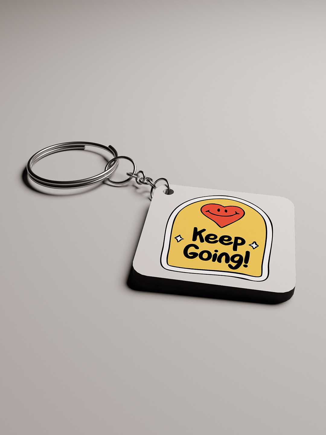 Keep Going Graphic Keychain