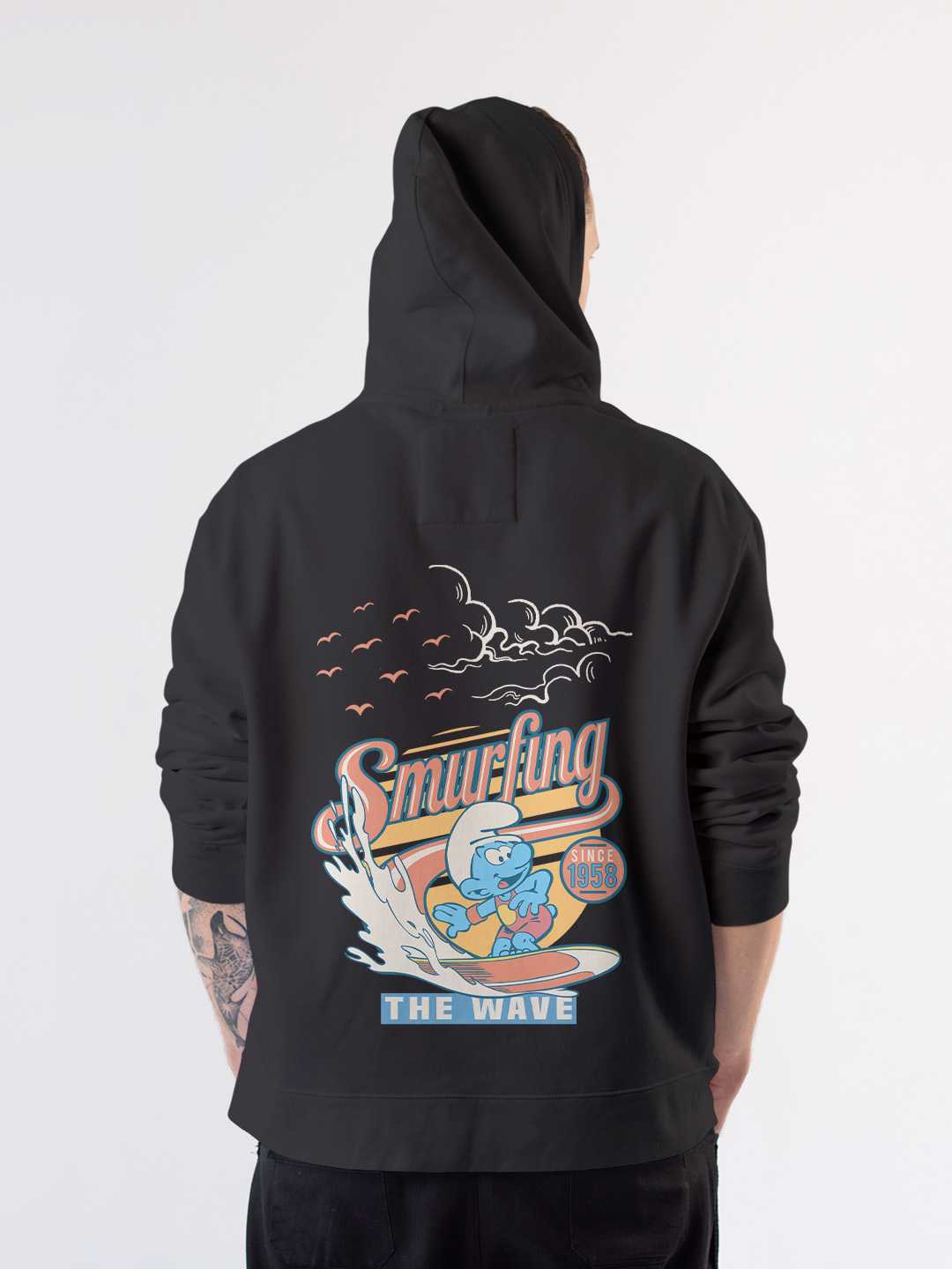 Sea Surf Smurfs Pullover Hoodie