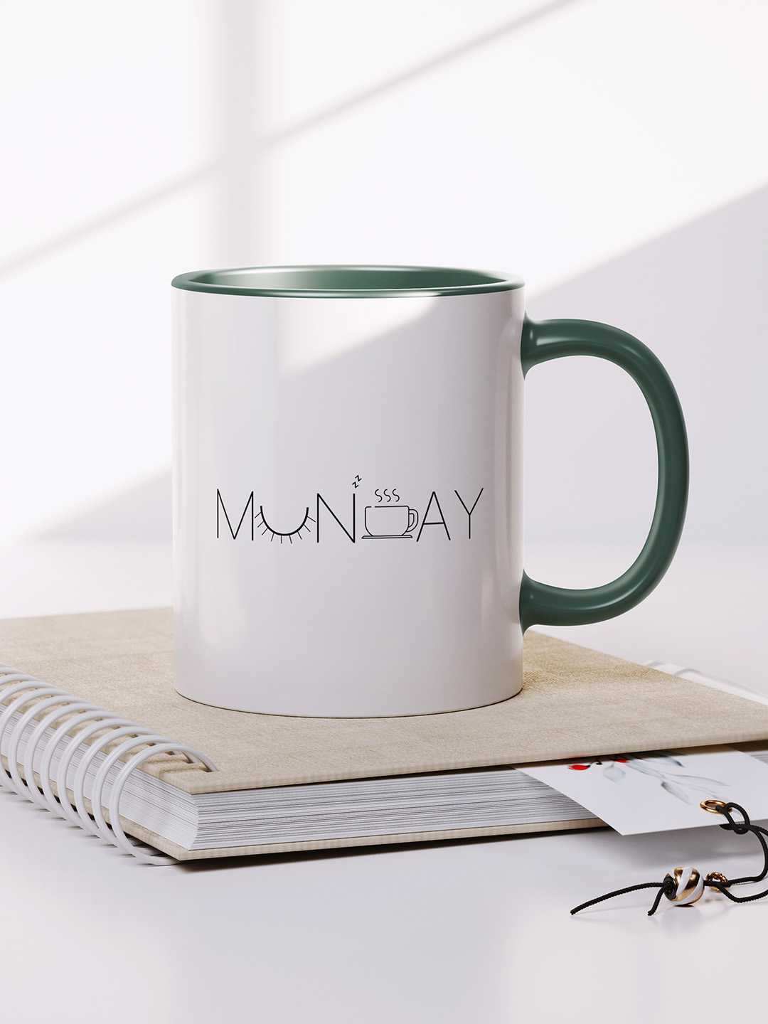 MONDAY Graphic Printed Ceramic Mug