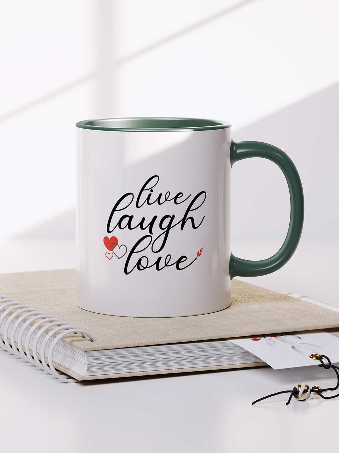 LIVE LAUGH LOVE Graphic Printed Ceramic Mug