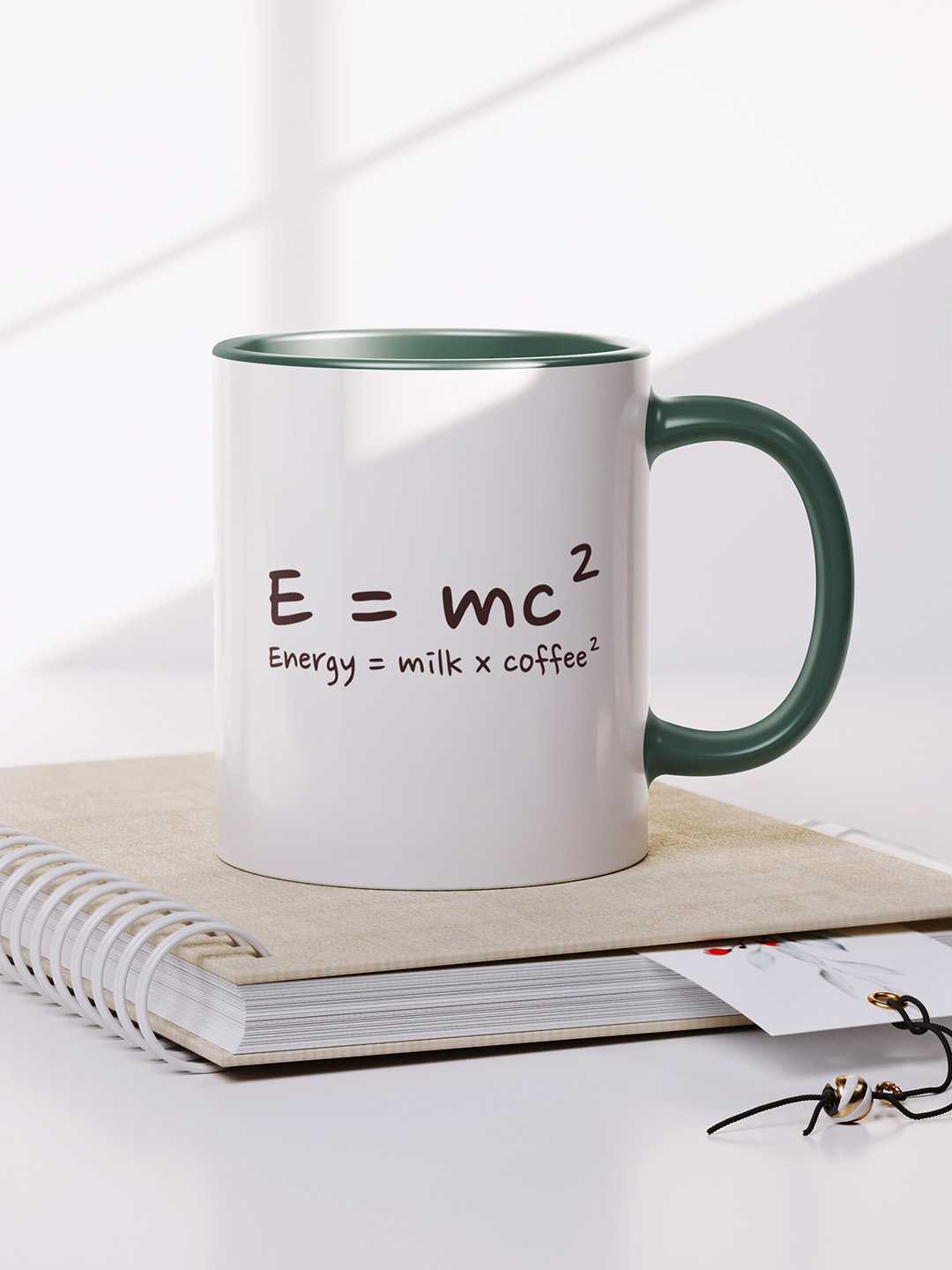 E=MC2 Graphic Printed Ceramic Mug