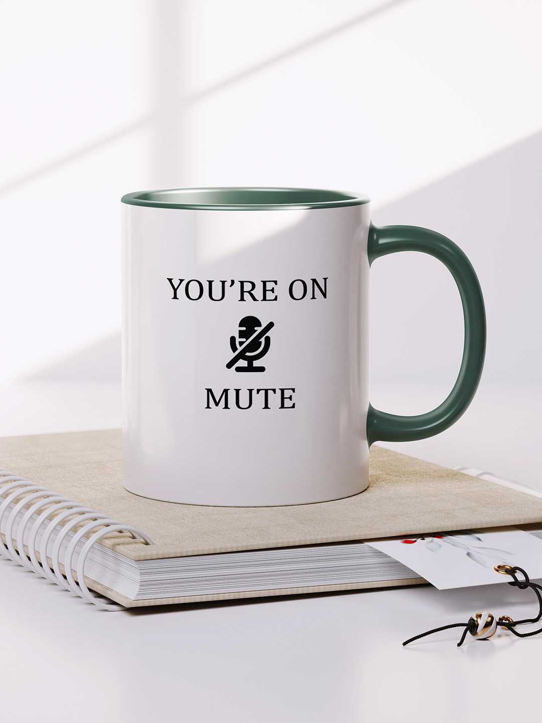 U ARE ON MUTE Graphic Printed Ceramic Mug