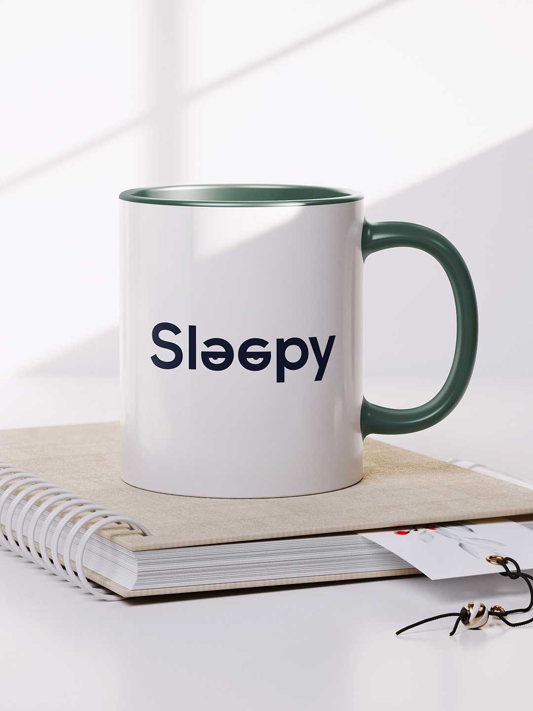 SLEEPY Graphic Printed Ceramic Mug