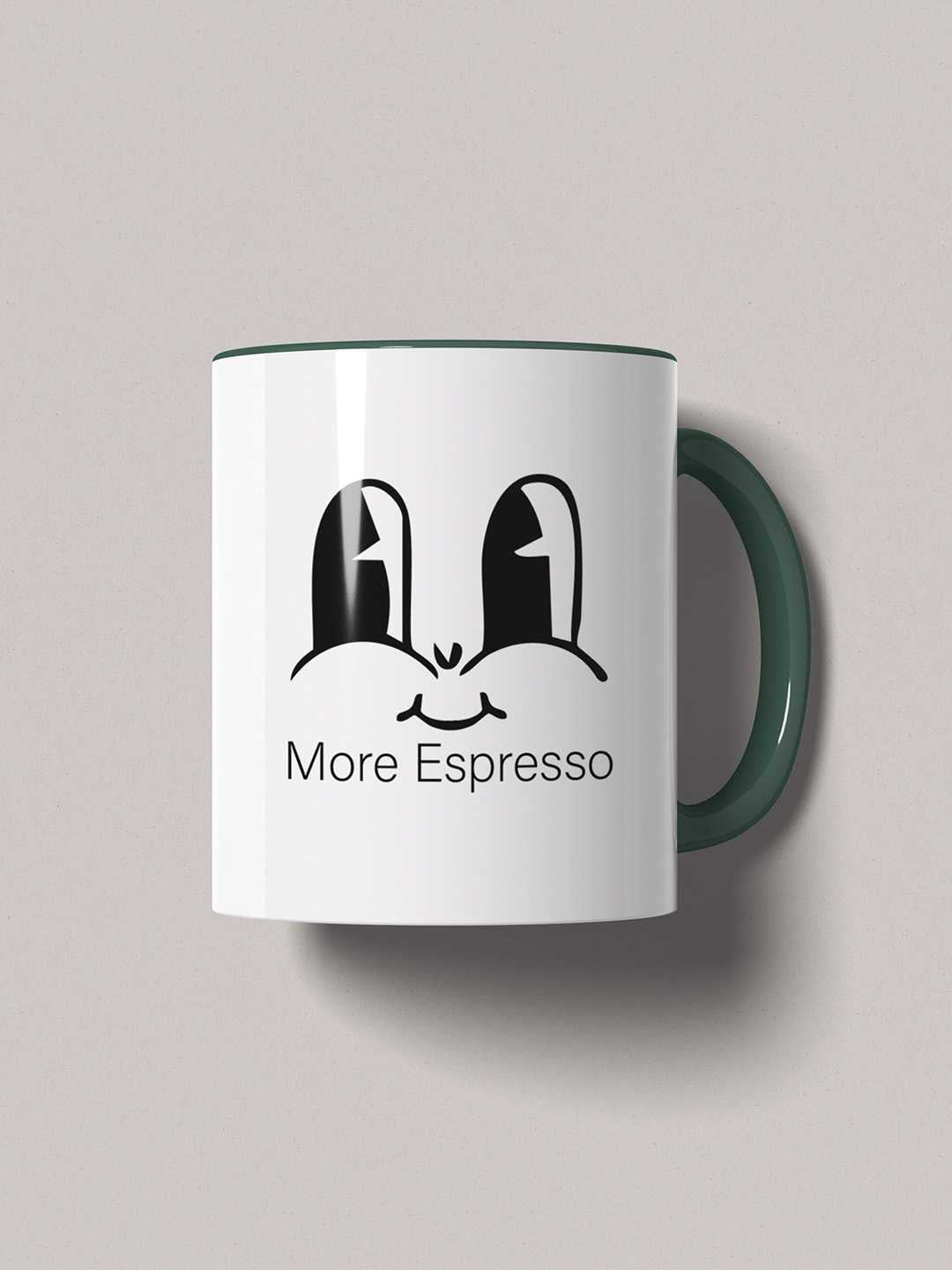 MORE ESPRESSO Graphic Printed Ceramic Mug