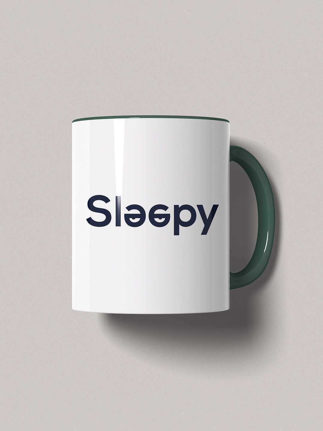 SLEEPY Graphic Printed Ceramic Mug