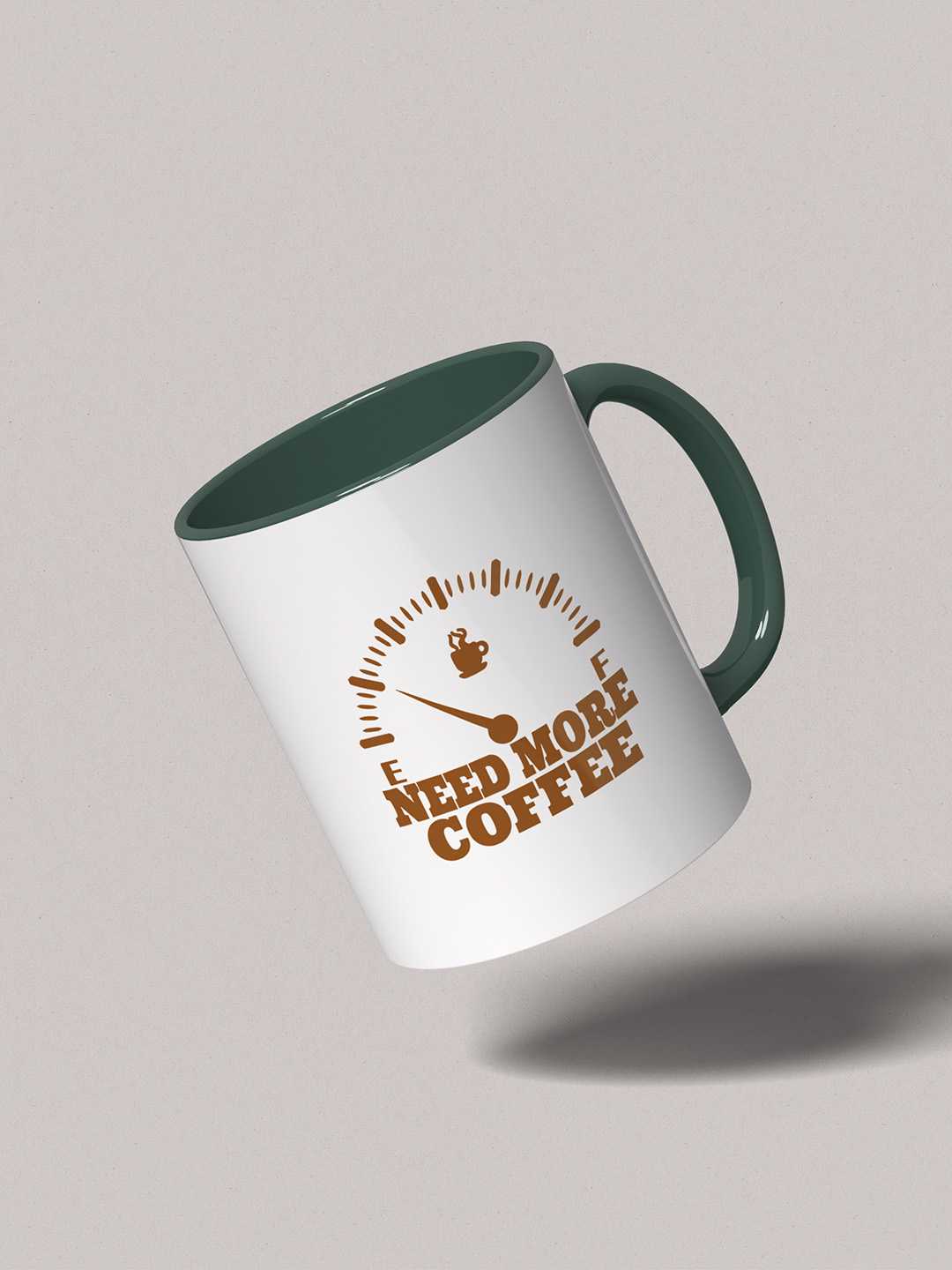 NEED MORE COFFEE Graphic Printed Ceramic Mug