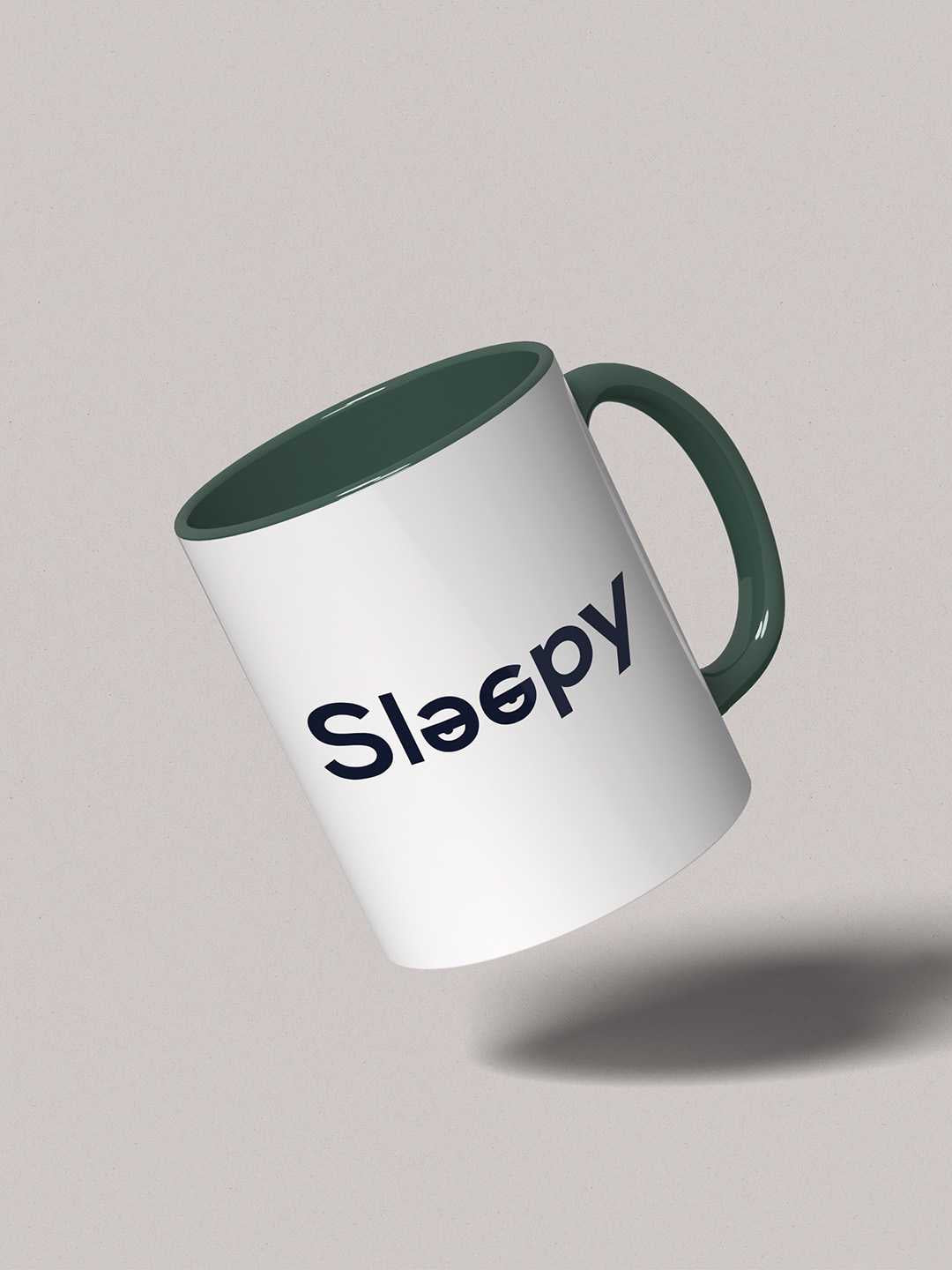 SLEEPY Graphic Printed Ceramic Mug