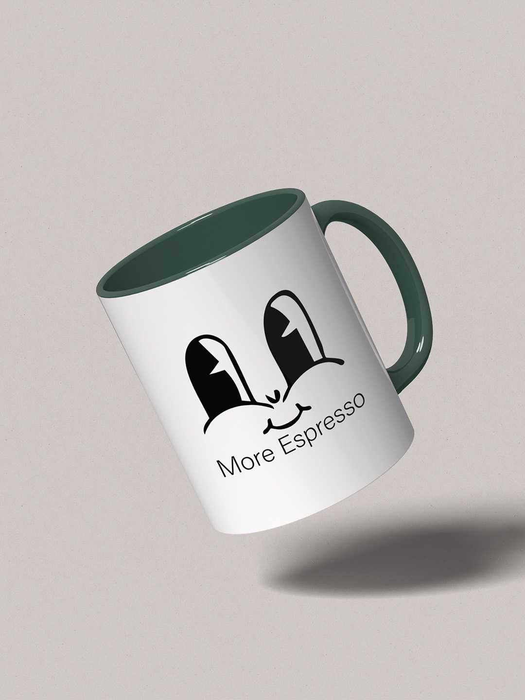 MORE ESPRESSO Graphic Printed Ceramic Mug