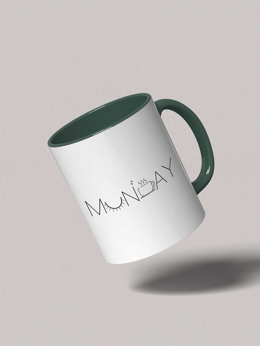 MONDAY Graphic Printed Ceramic Mug