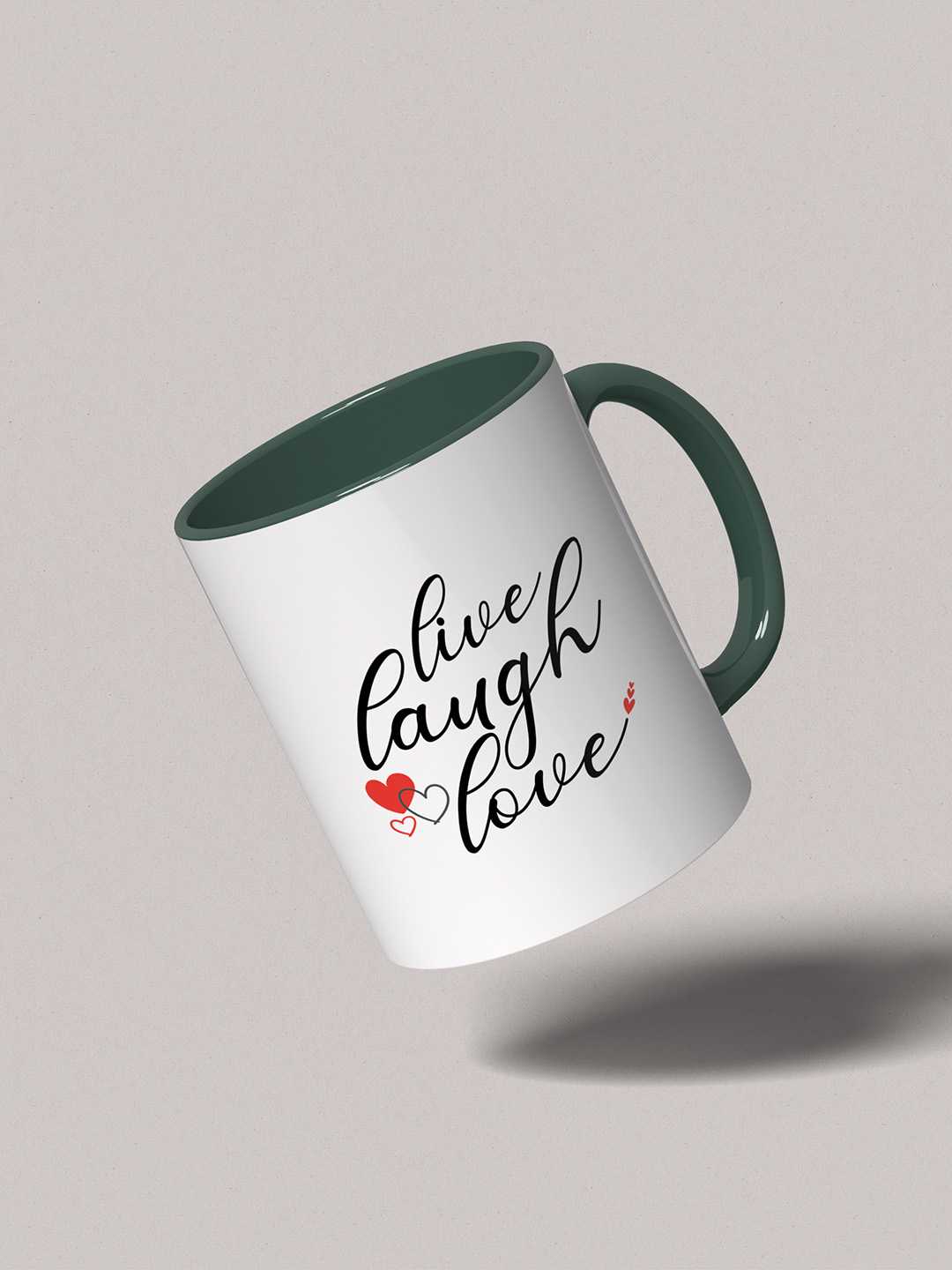 LIVE LAUGH LOVE Graphic Printed Ceramic Mug