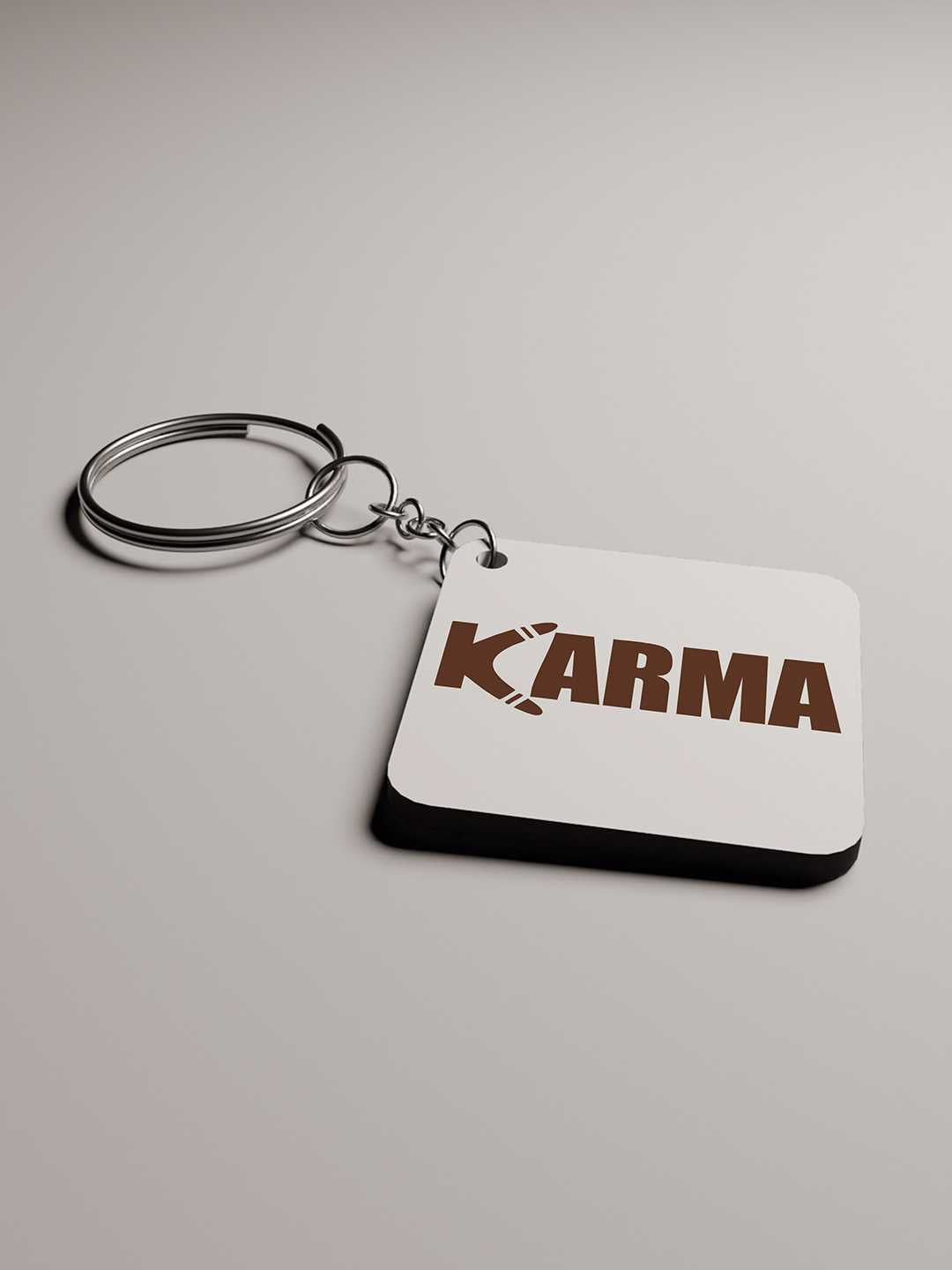 Karma Graphic Keychain