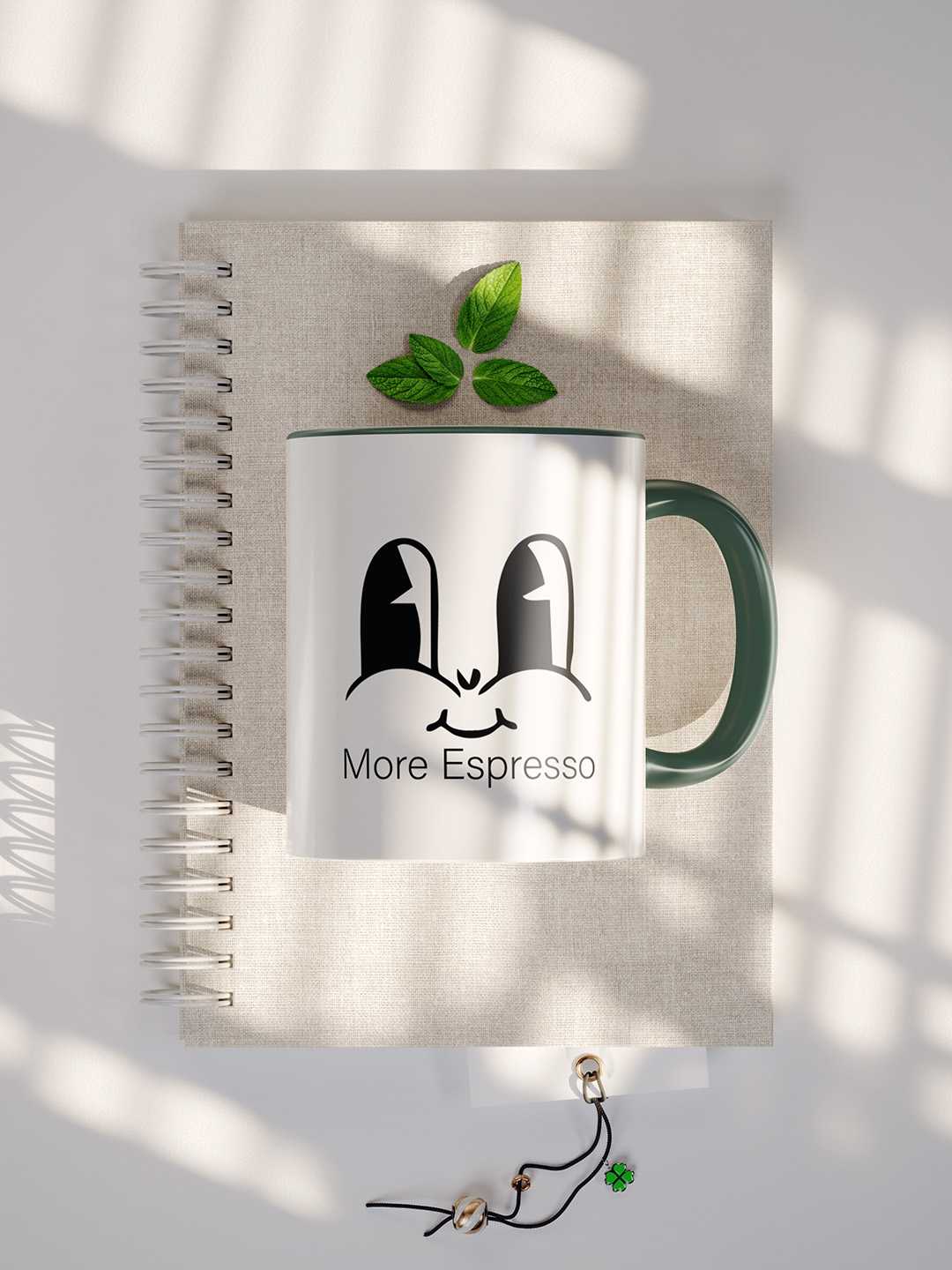 MORE ESPRESSO Graphic Printed Ceramic Mug