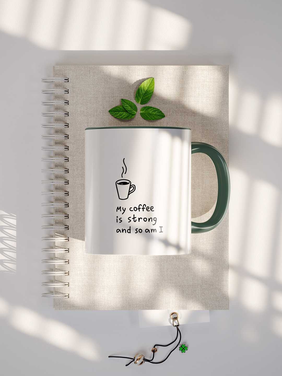 MY COFFEE IS STRONG Graphic Printed Ceramic Mug