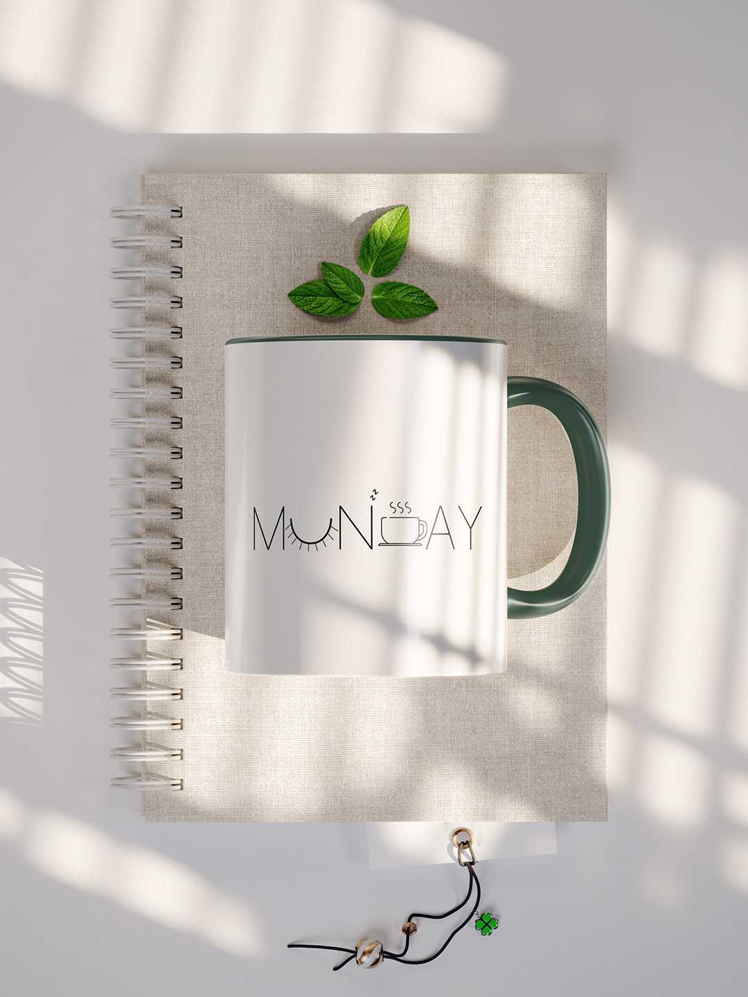 MONDAY Graphic Printed Ceramic Mug