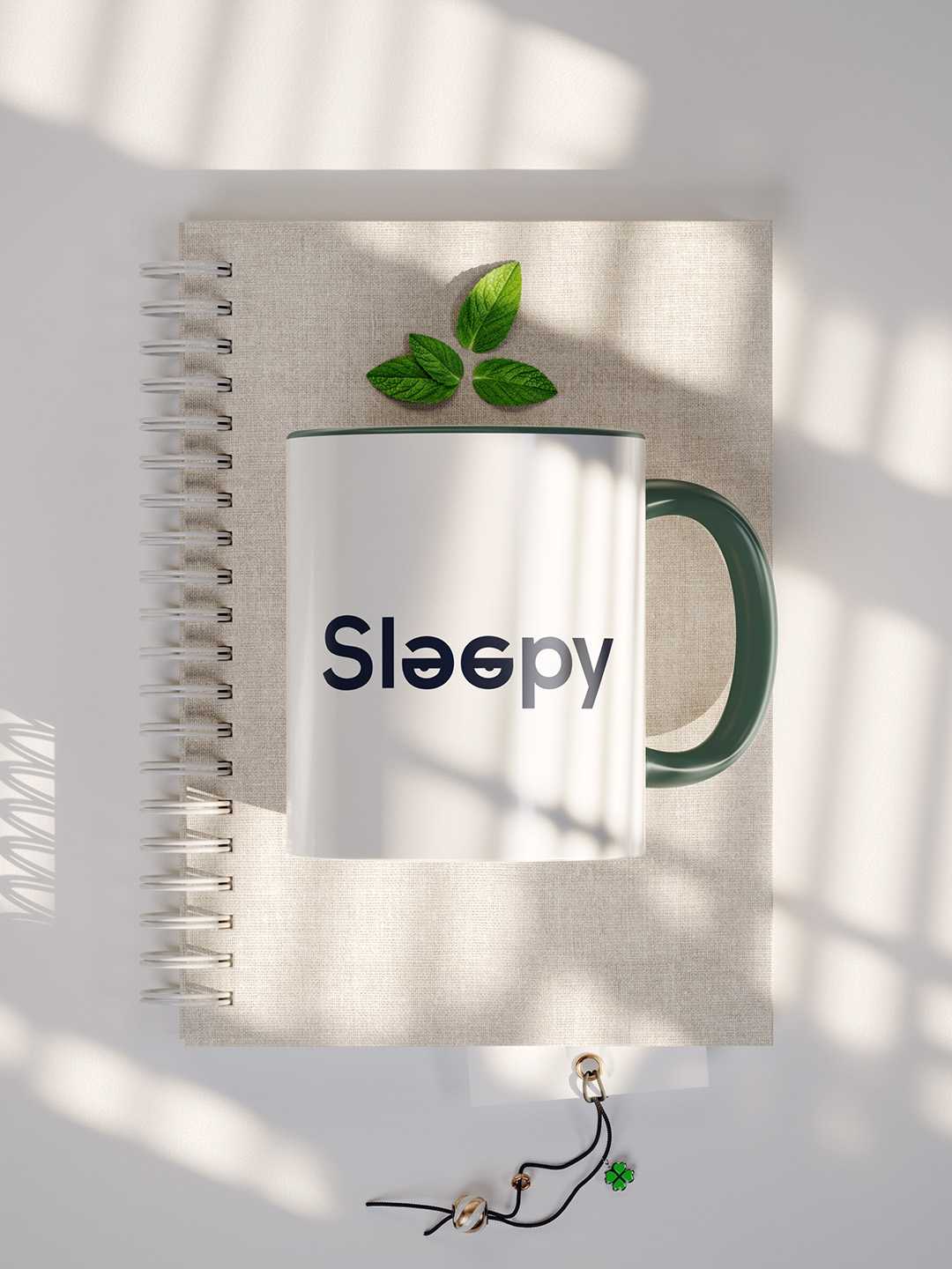 SLEEPY Graphic Printed Ceramic Mug