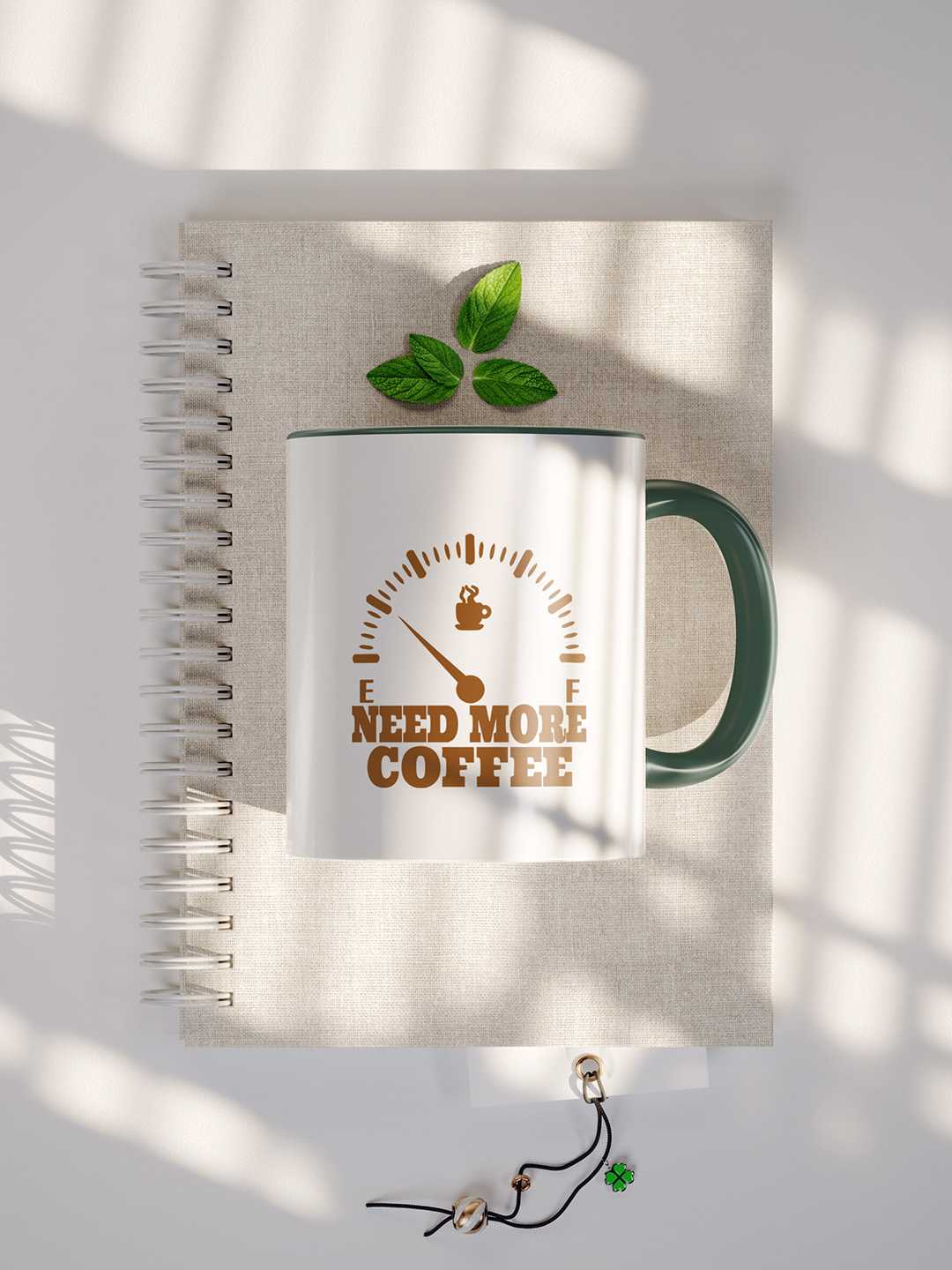 NEED MORE COFFEE Graphic Printed Ceramic Mug