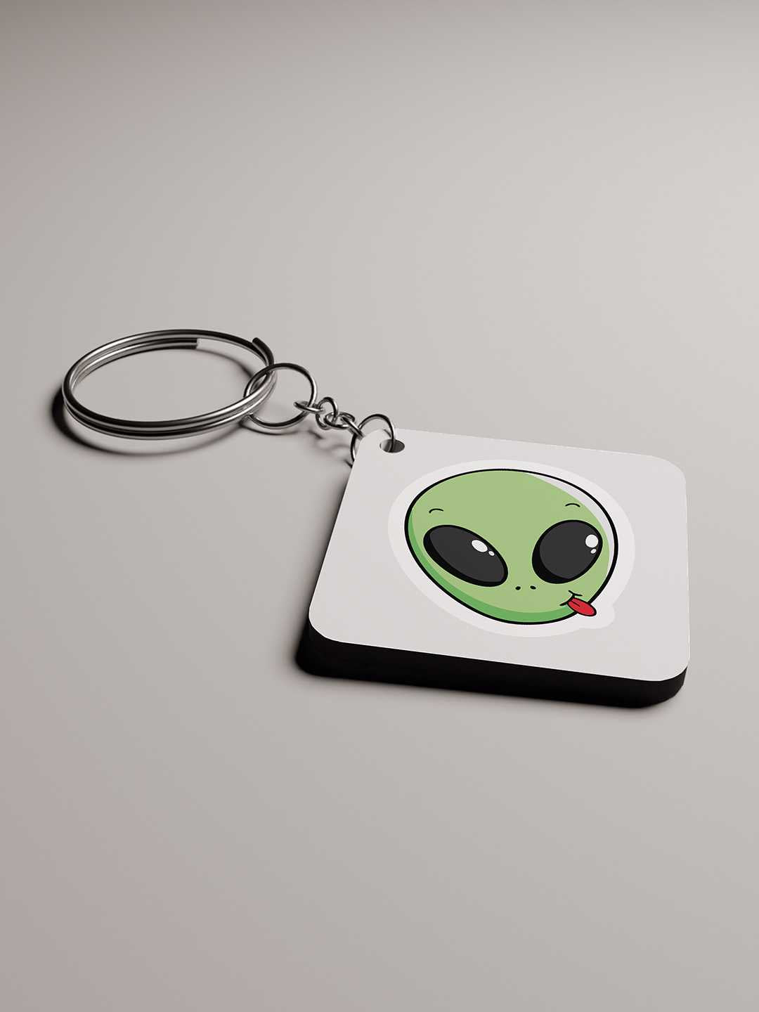 Funny Alien Graphic Keychain