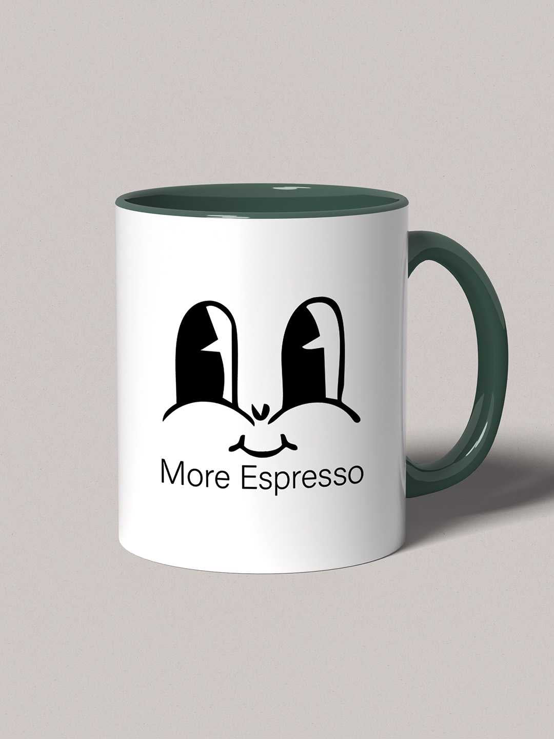 MORE ESPRESSO Graphic Printed Ceramic Mug
