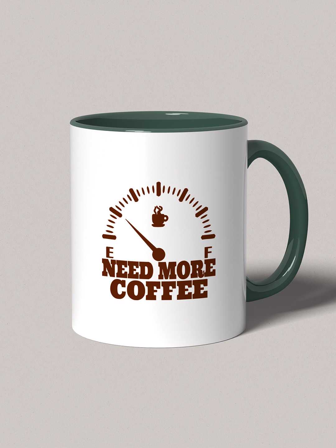 NEED MORE COFFEE Graphic Printed Ceramic Mug