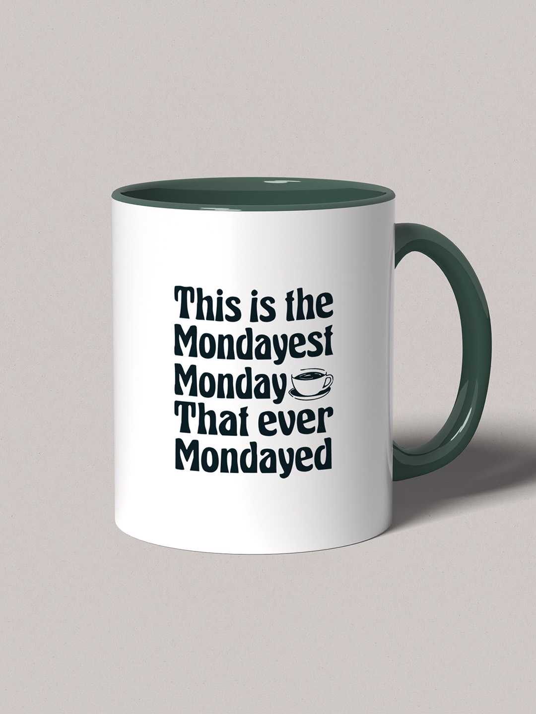 MONDAYEST MONDAY Graphic Printed Ceramic Mug