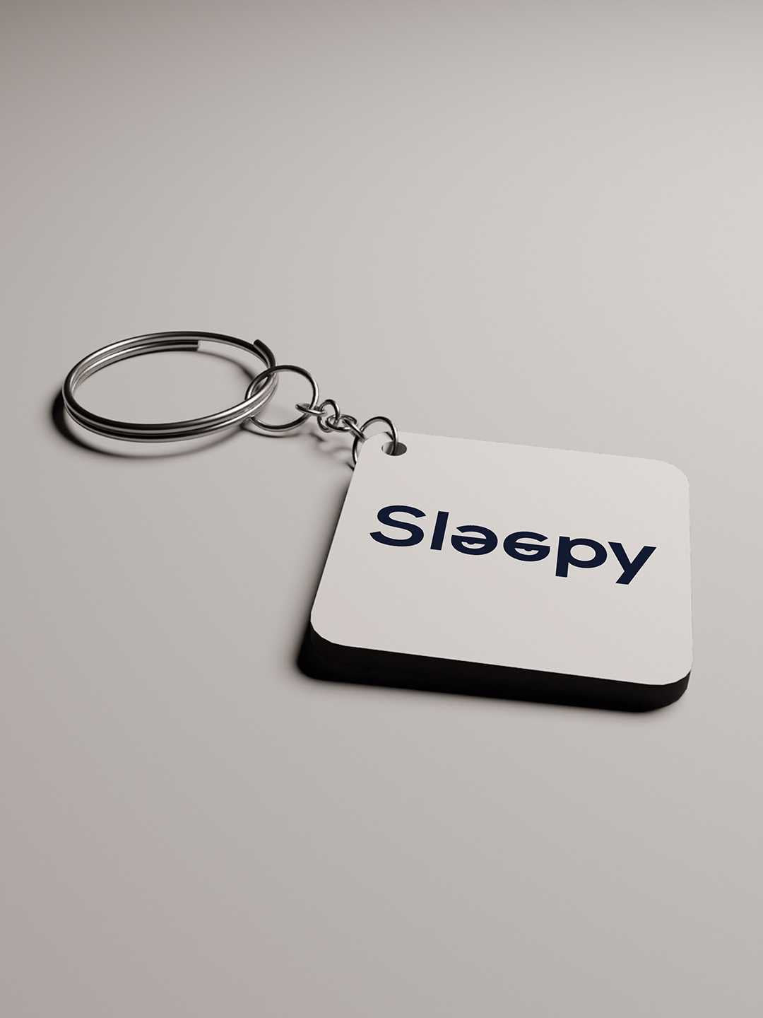 Sleepy Graphic Keychain