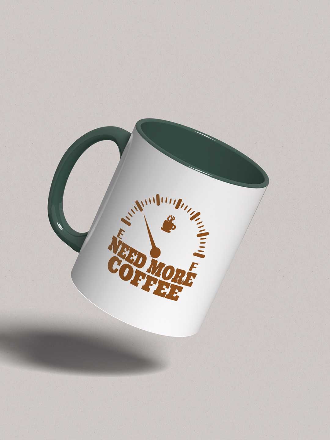 NEED MORE COFFEE Graphic Printed Ceramic Mug