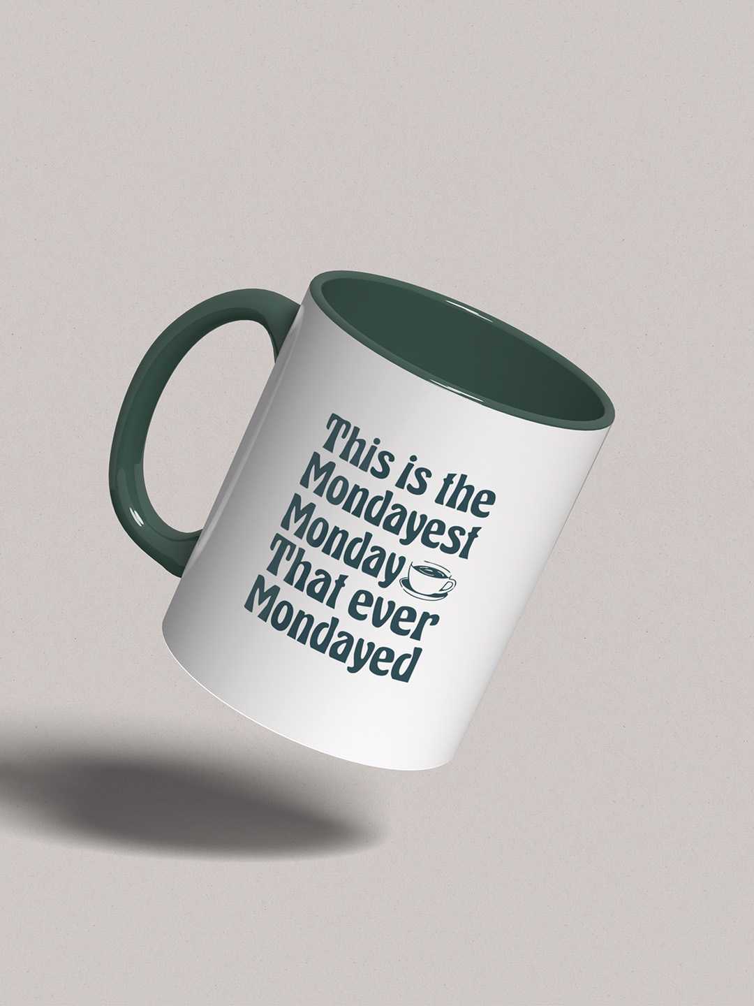 MONDAYEST MONDAY Graphic Printed Ceramic Mug
