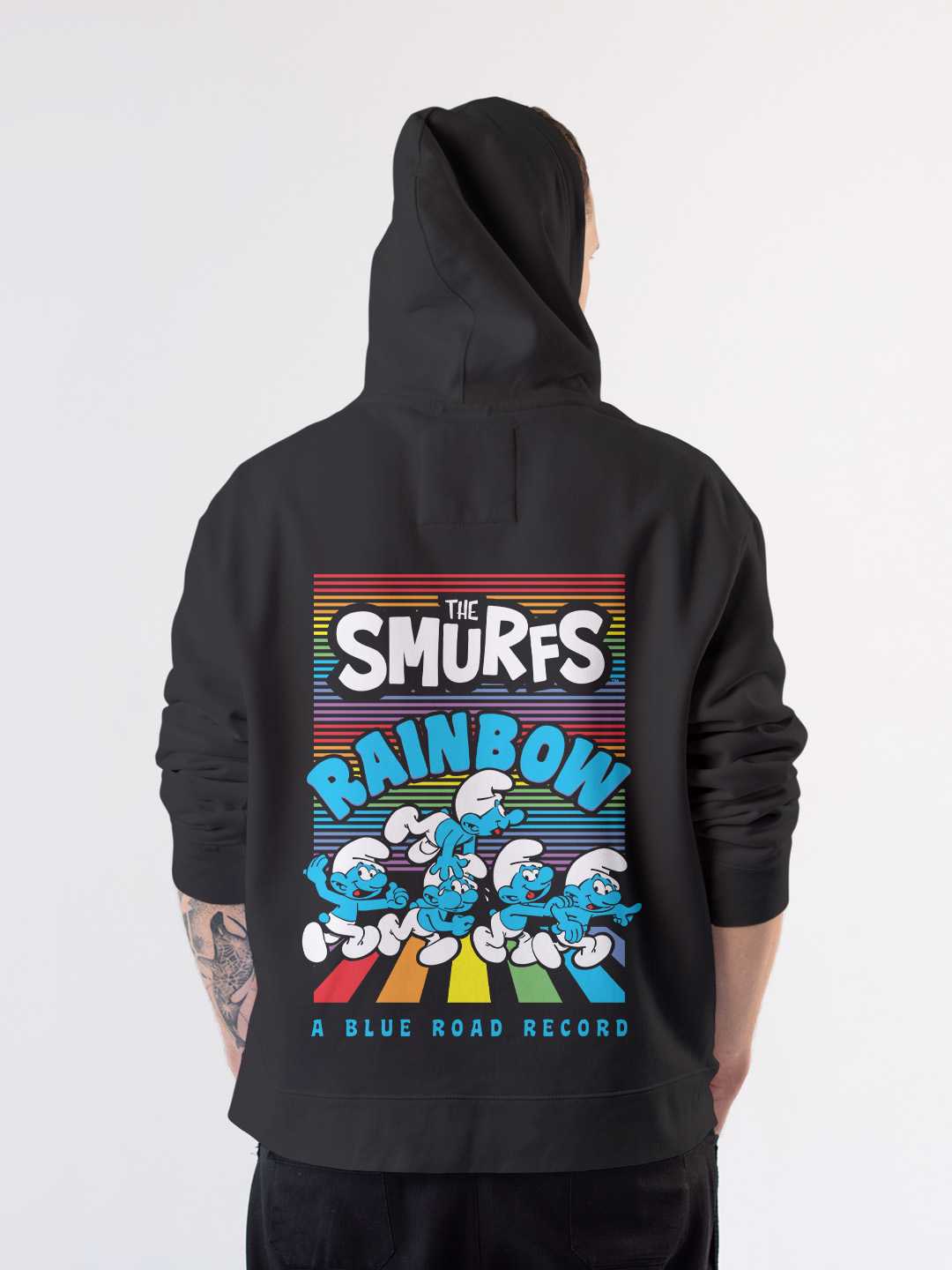 Rainbow Smurfs Pullover Hoodie