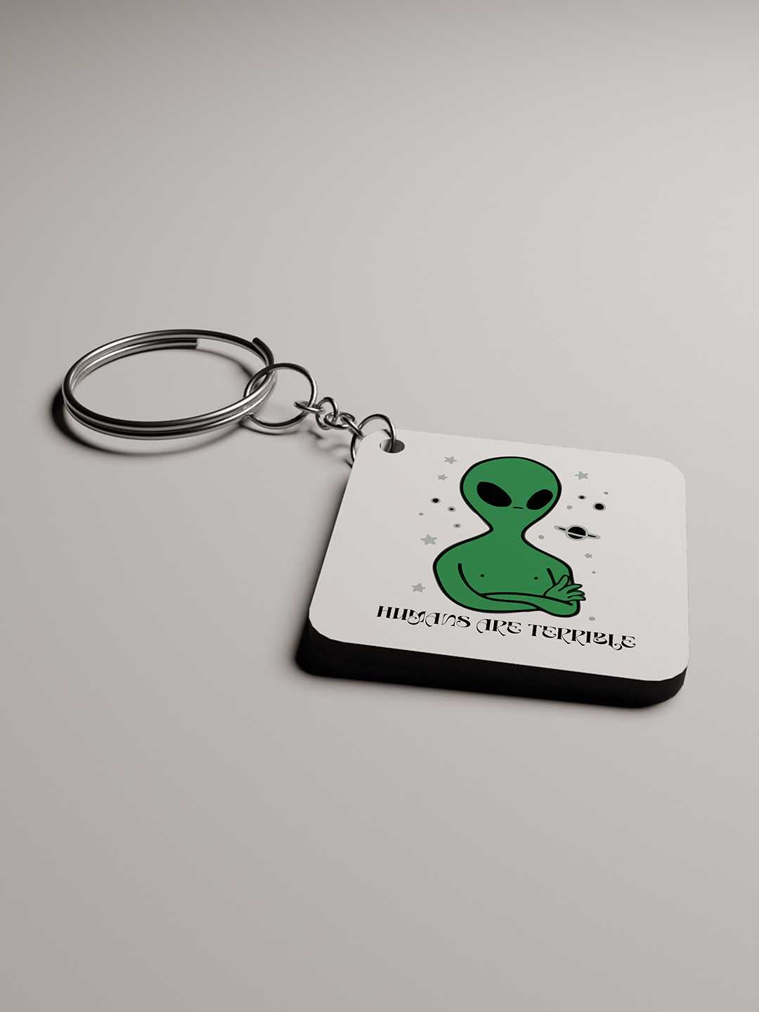 Terrible Human Graphic Keychain