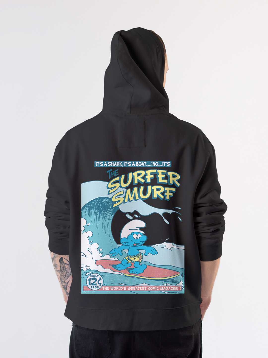 Surfer Smurfs Pullover Hoodie