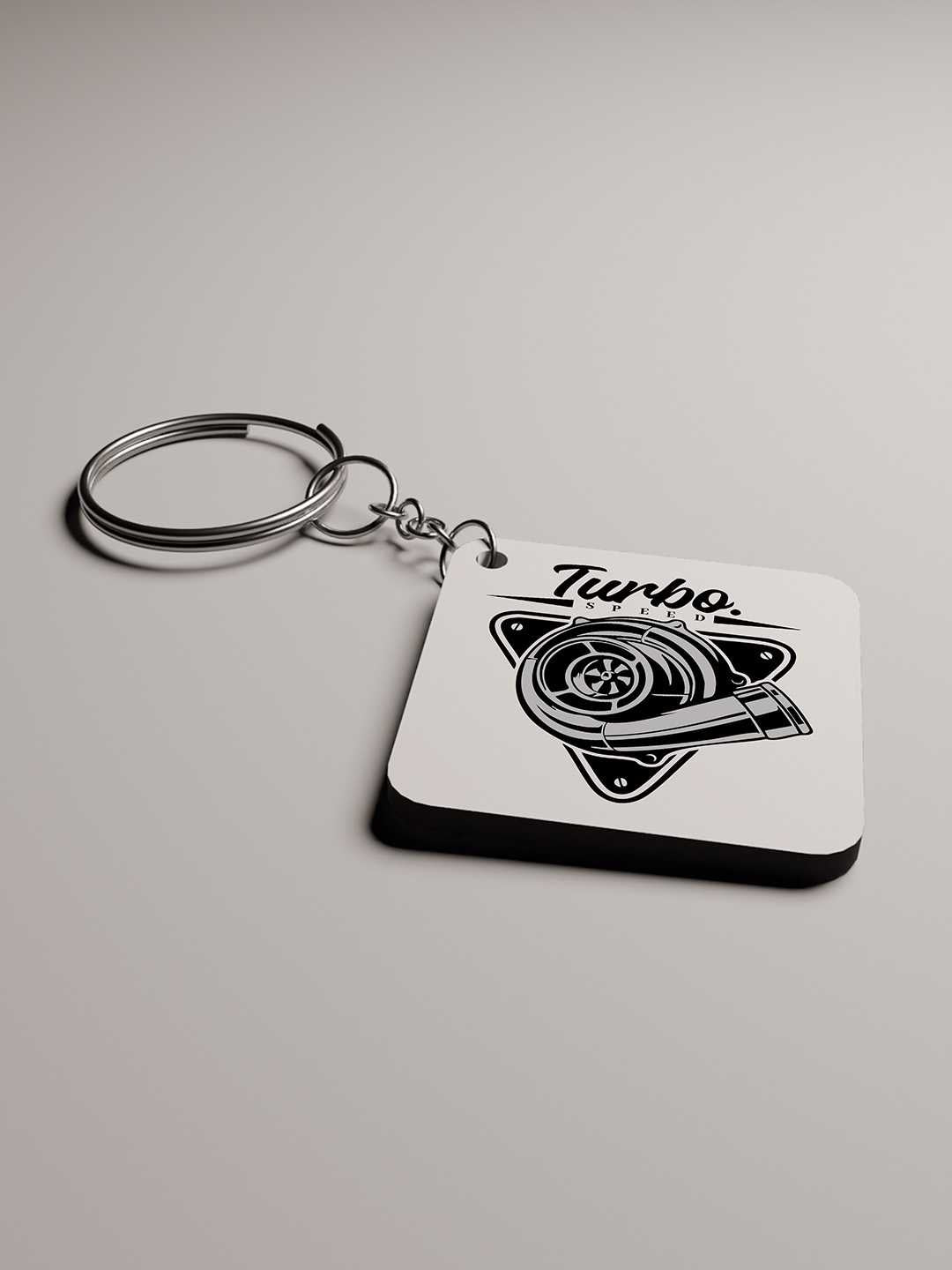 Turbo Graphic Keychain