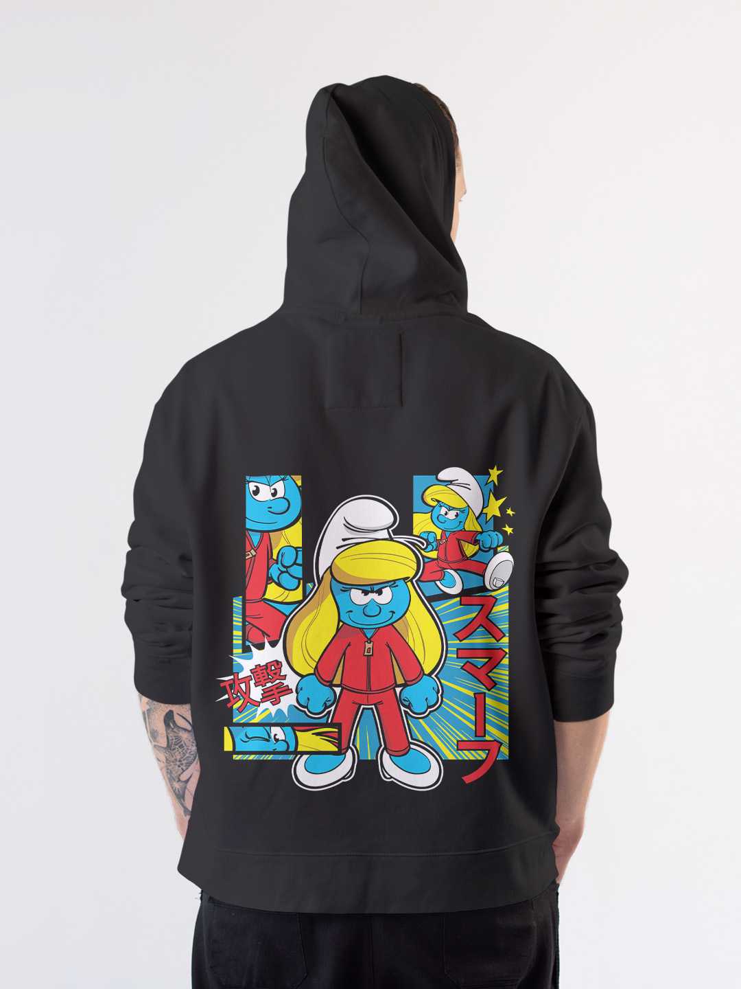 Smurfette Cute Kung Fu - Smurfs Pullover Hoodie