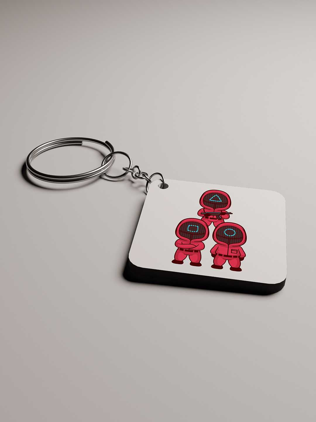 Squid Art Graphic Keychain